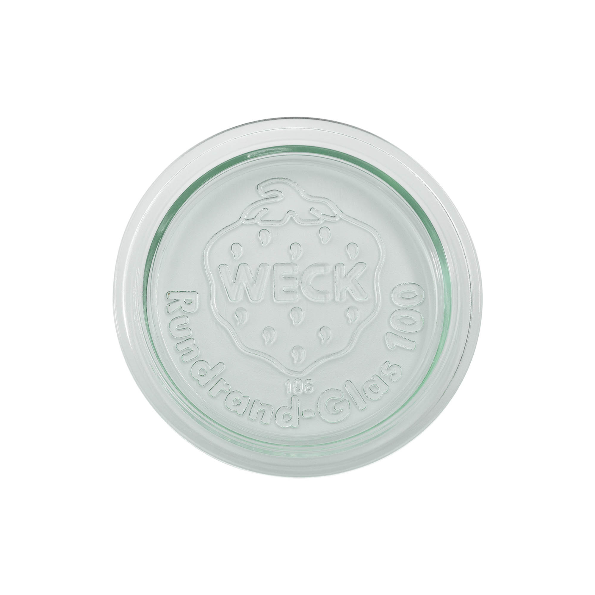 WECK glass lid round rim #, for opening: RR100