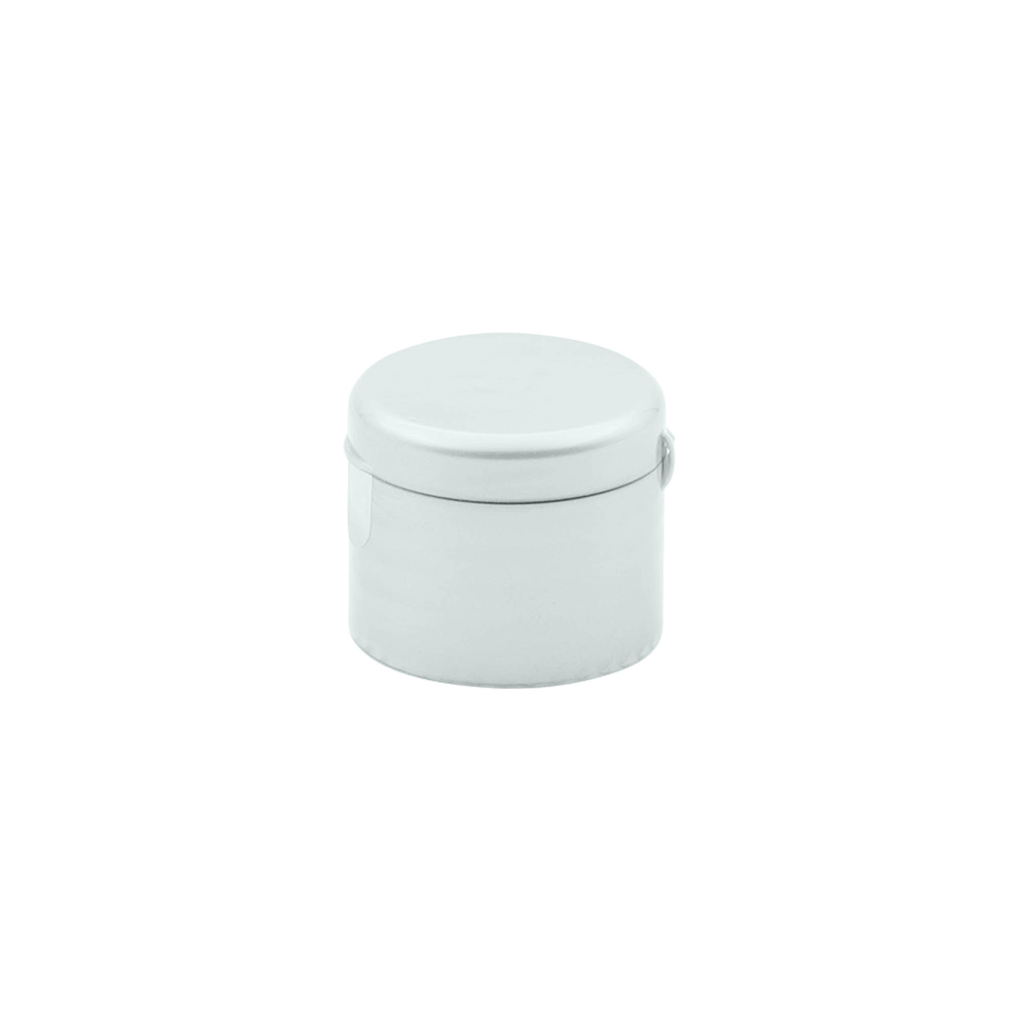 Screw cap with hinge, PP plastic, silver, for opening: 24/410 Screw cap with hinge, PP plastic, silver, for opening: 24/410