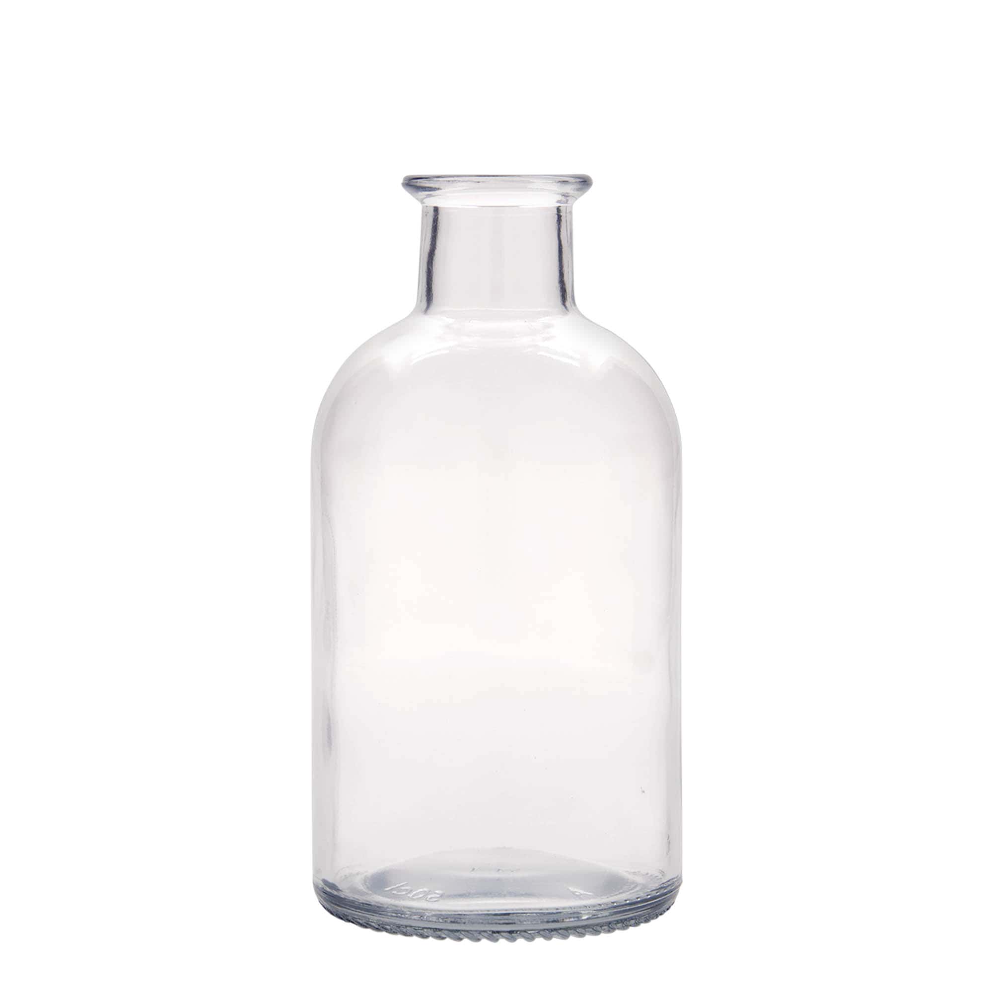 250 ml glass bottle 'Eleganta', oval, closure: cork