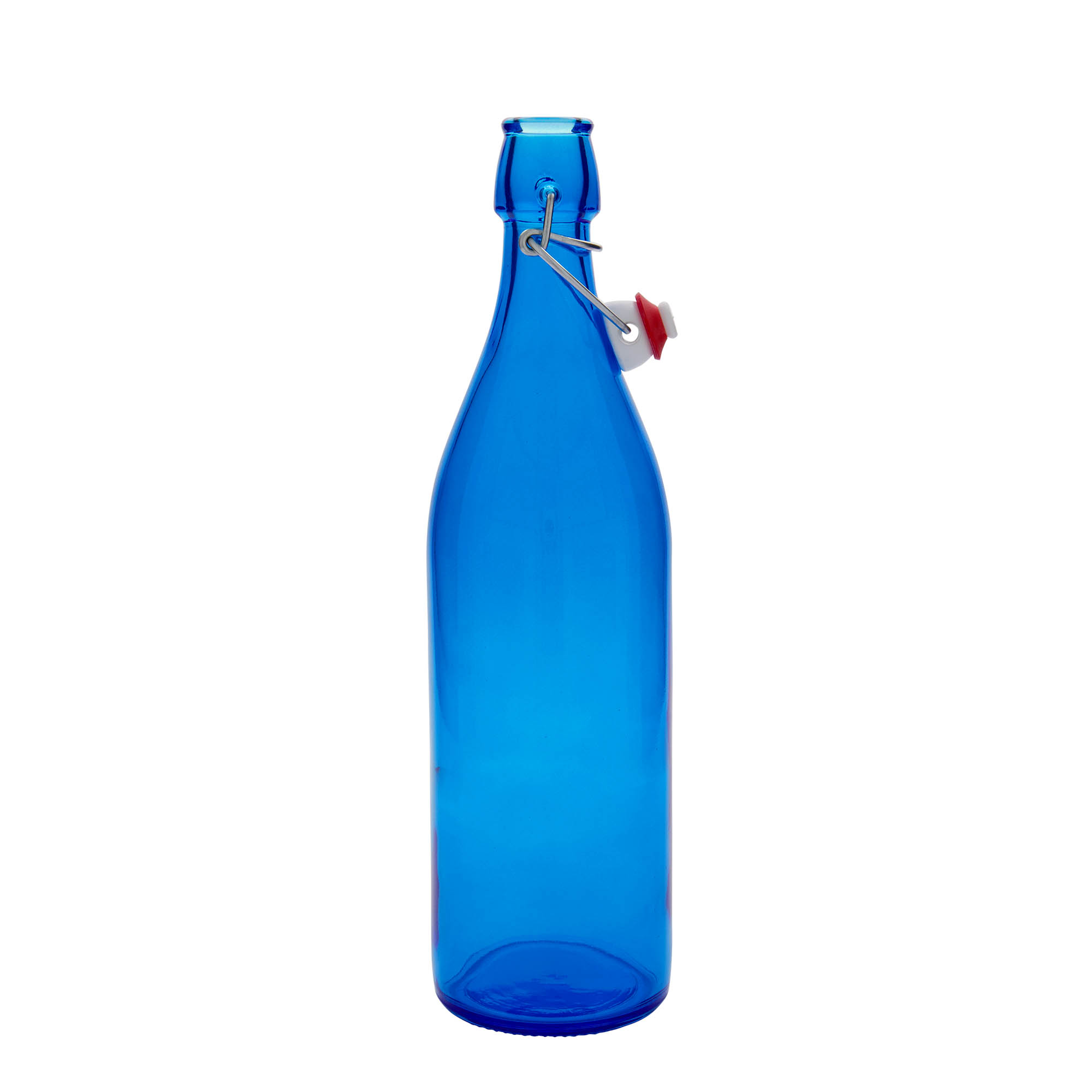 1,000 ml glass bottle 'Giara', blue, opening: swing top closure 1,000 ml glass bottle 'Giara', blue, opening: swing top closure