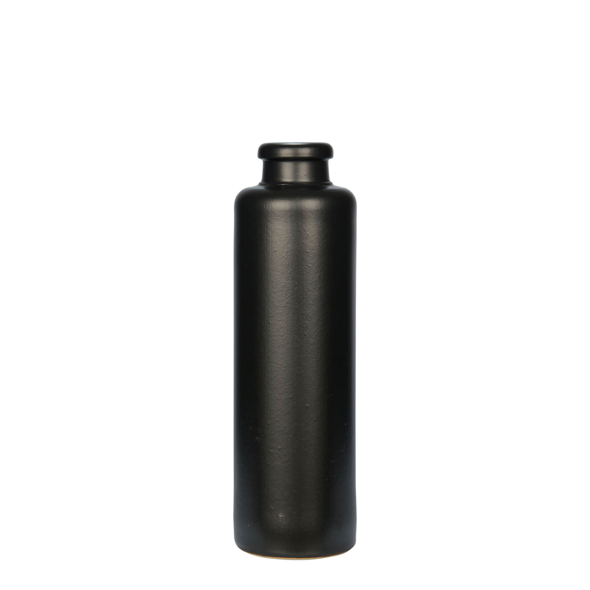 200 ml clay jug, stoneware, black, opening: cork 200 ml clay jug, stoneware, black, opening: cork