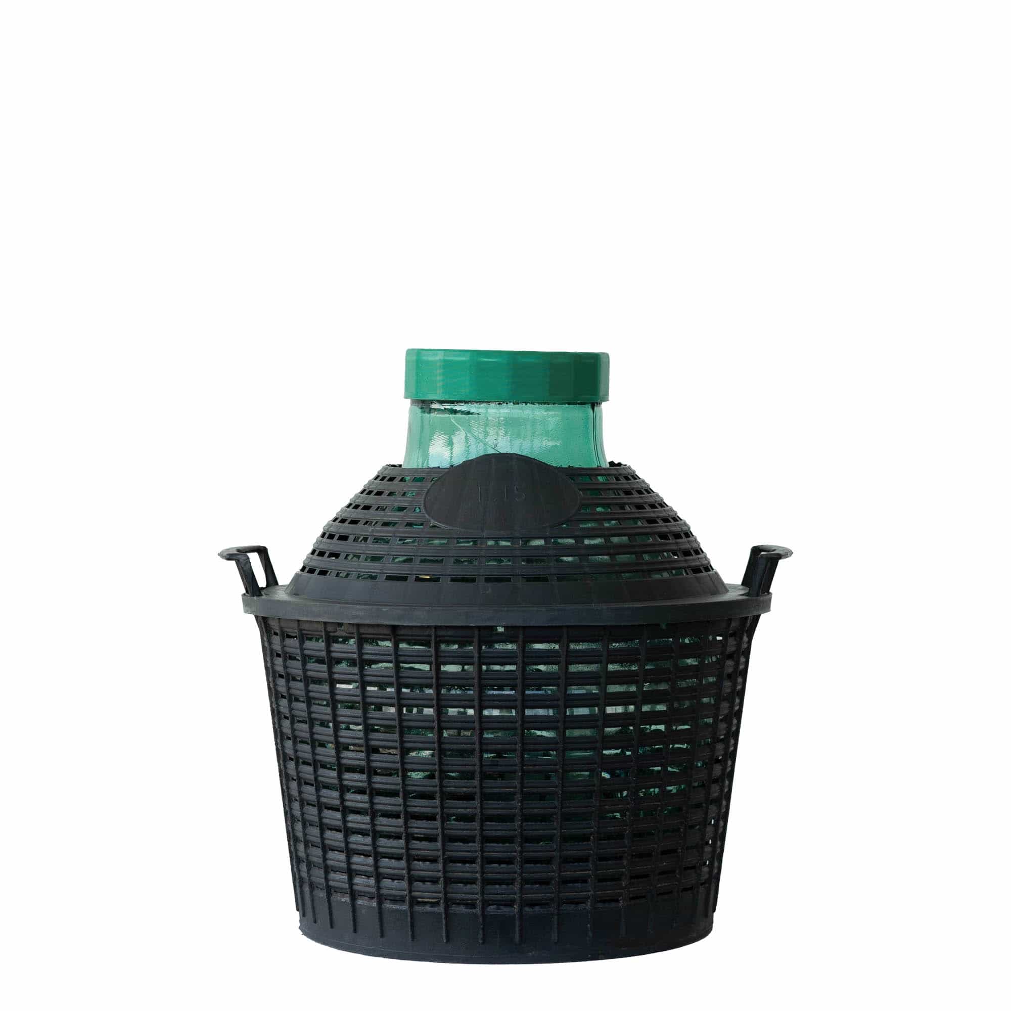 15 l wide-neck balloon bottle, glass, opening: screw cap