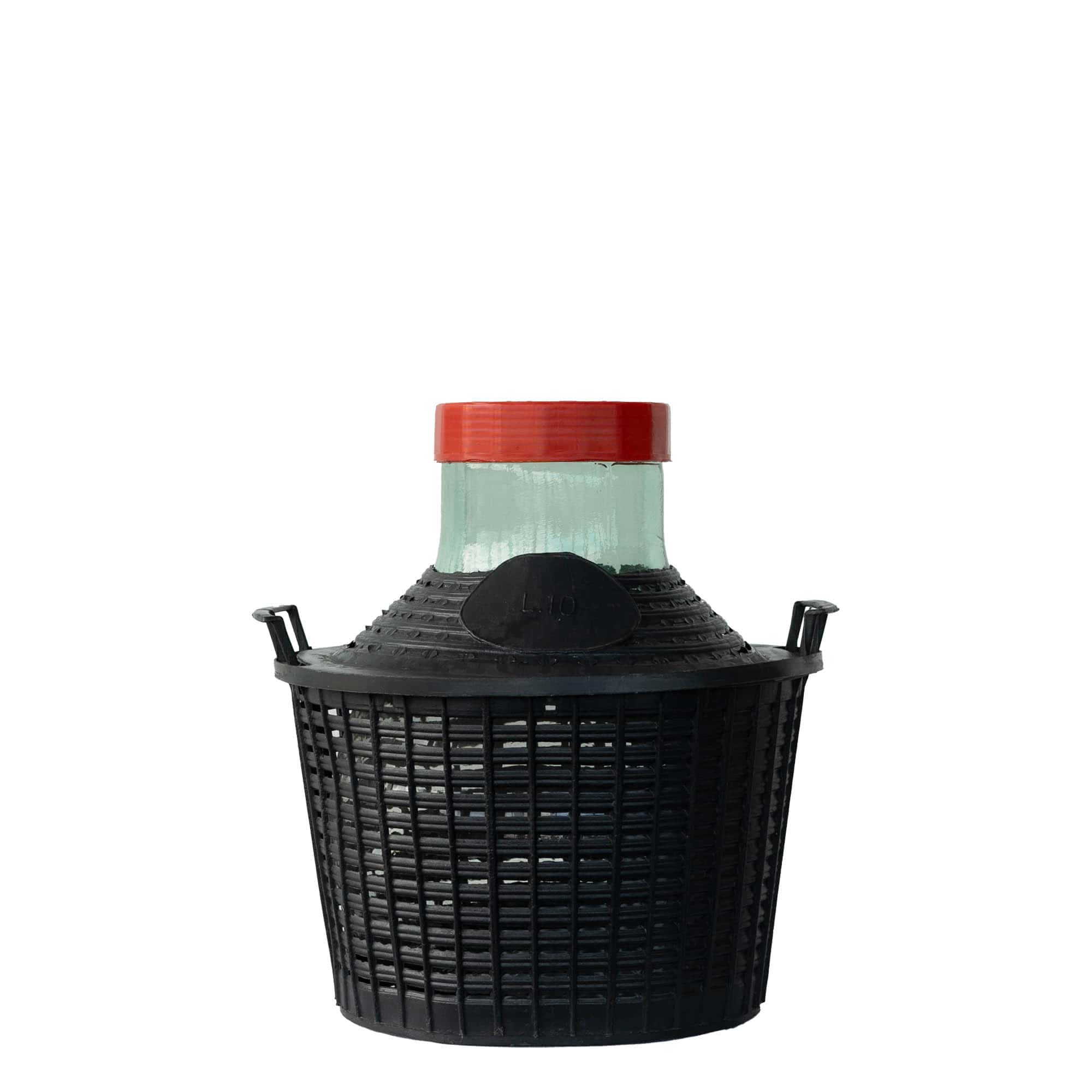 10 l wide-neck glass balloon bottle, opening: screw cap