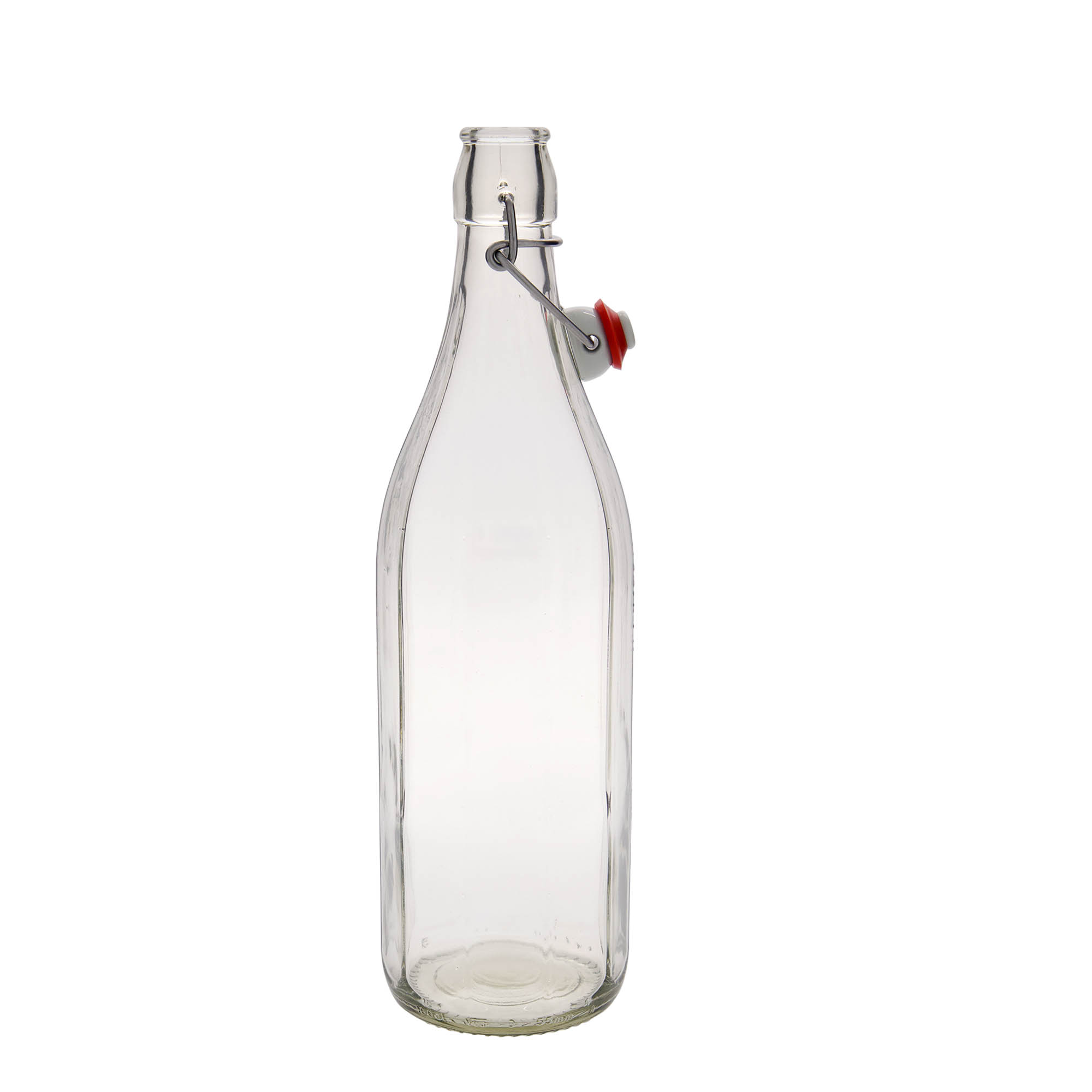 1,000 ml glass bottle 'Bravo' #, decagonal, opening: swing top closure 1,000 ml glass bottle 'Bravo' #, decagonal, opening: swing top closure