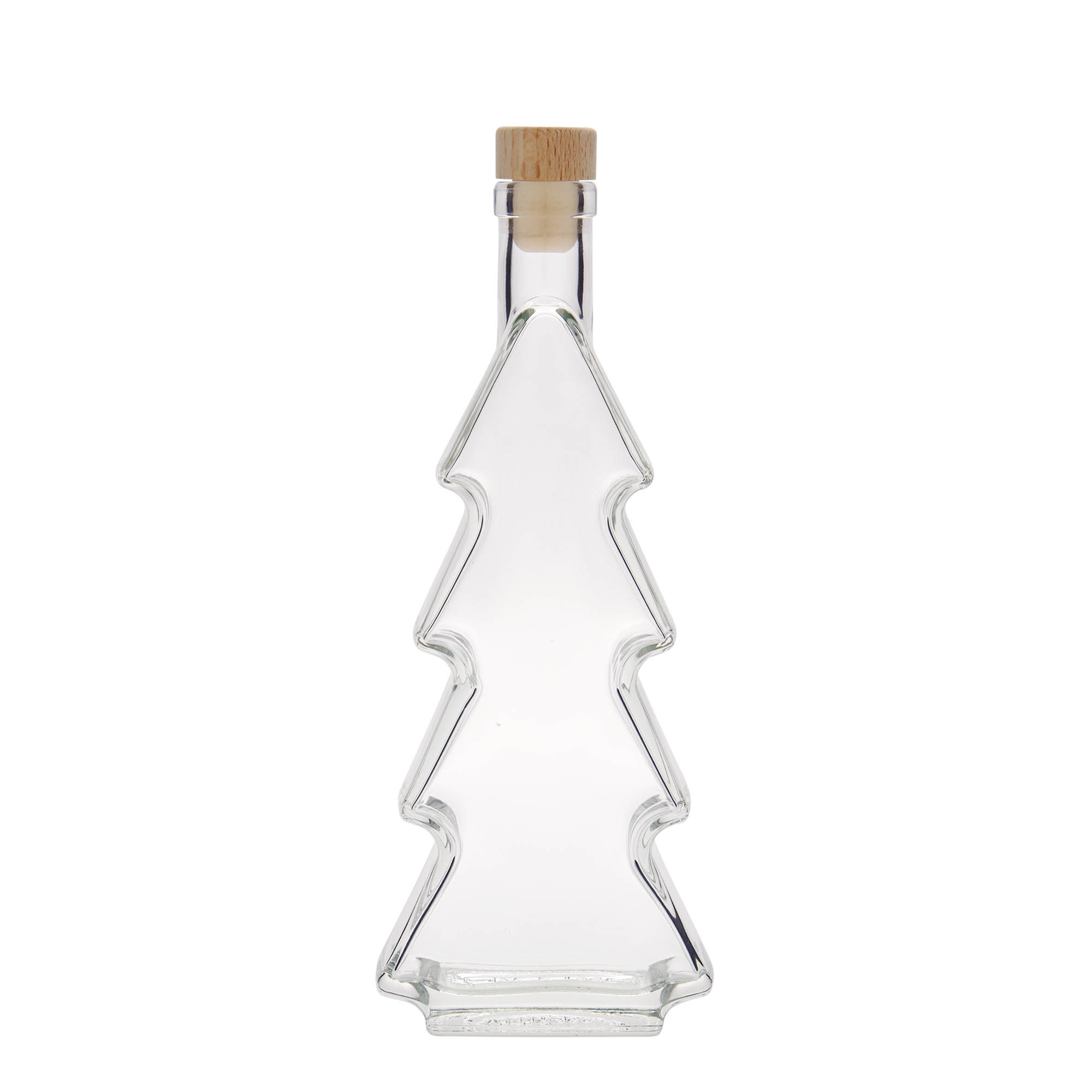 350 ml glass bottle 'Christmas tree', opening: cork 350 ml glass bottle 'Christmas tree', opening: cork