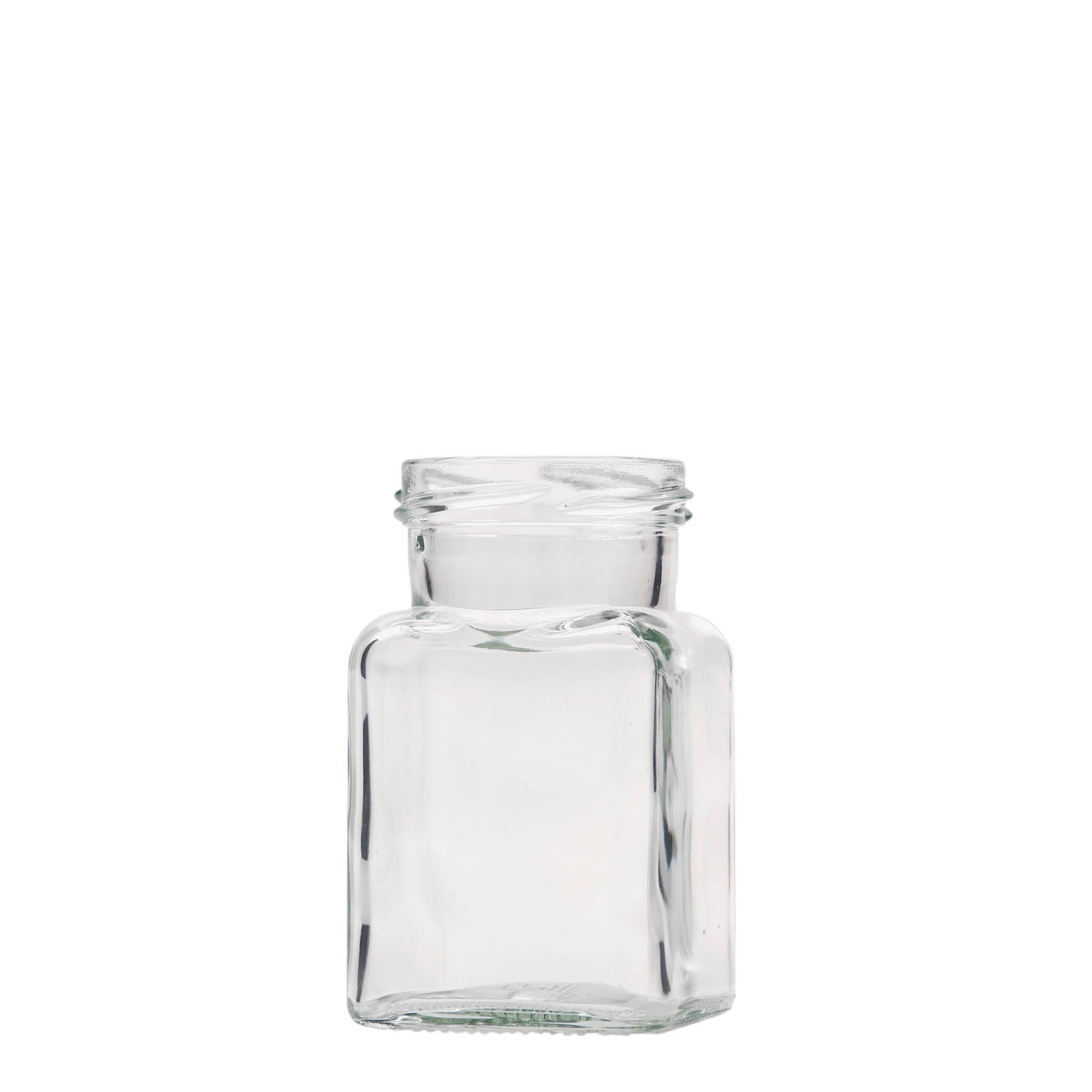 150 ml square glass, opening: twist-off (TO 53) 150 ml square glass, opening: twist-off (TO 53)
