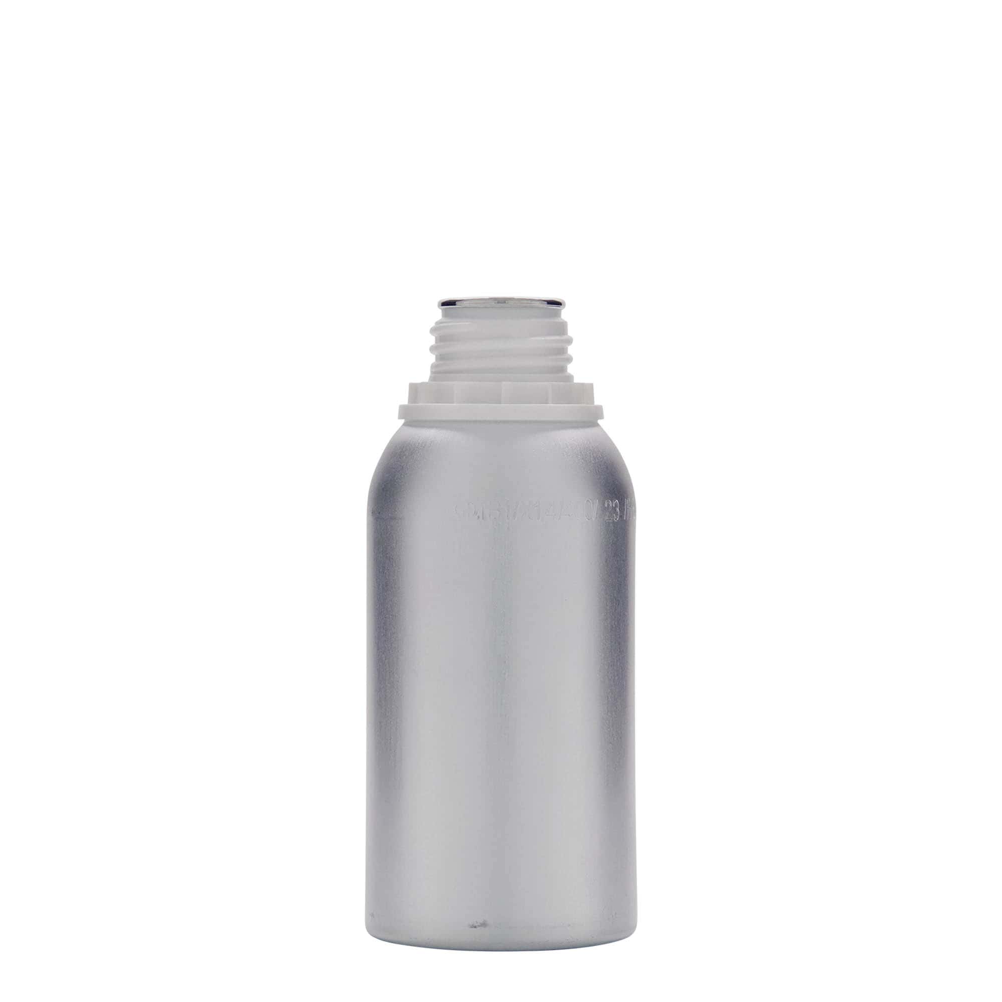 275 ml aluminium bottle, metal, silver, opening: DIN 32