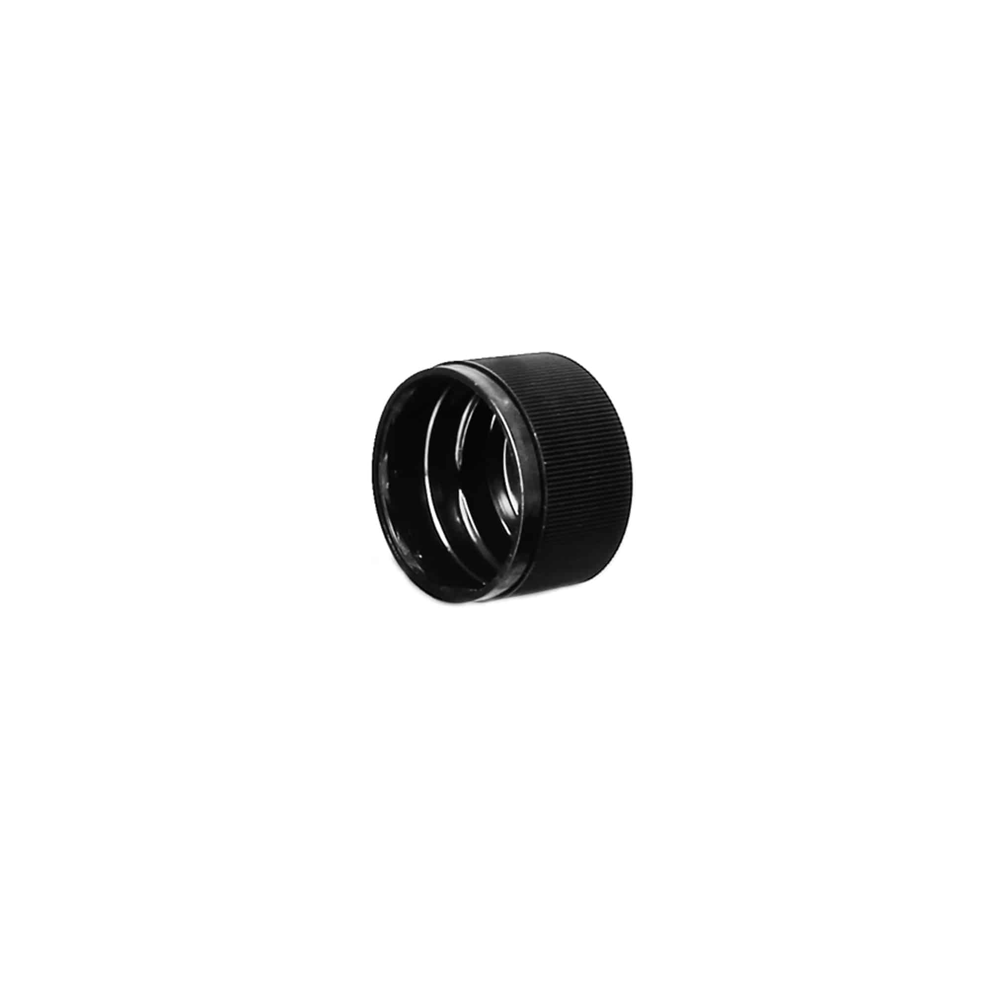 Screw cap variant A, PP plastic, black, for opening: PP 28 Screw cap variant A, PP plastic, black, for opening: PP 28