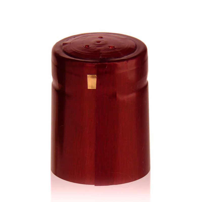 Heat shrink capsule 32x41, PVC plastic, wine red