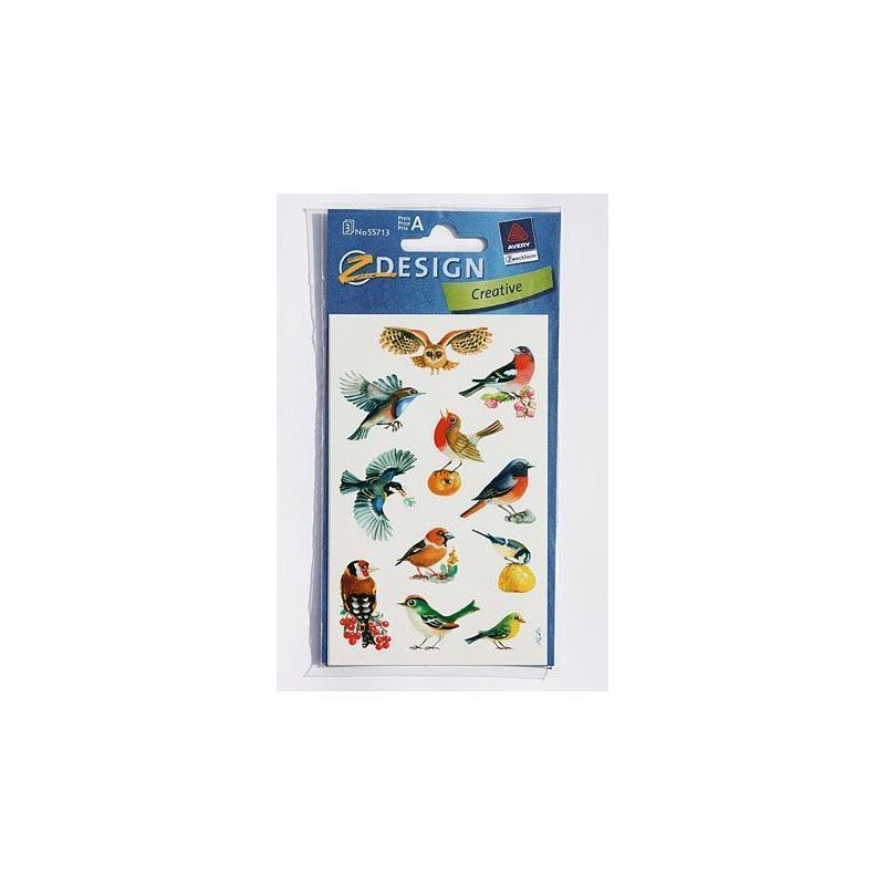 Zweckform stickers 'Birds', paper, multicoloured Zweckform stickers 'Birds', paper, multicoloured