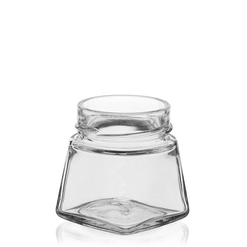 106 ml square glass 'Luxor', opening: Deep-Twist-Off (DTO 58)