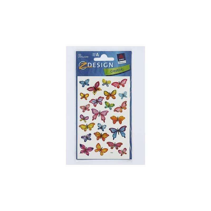 Themed stickers 'Small Butterflies', design, paper, multicolour