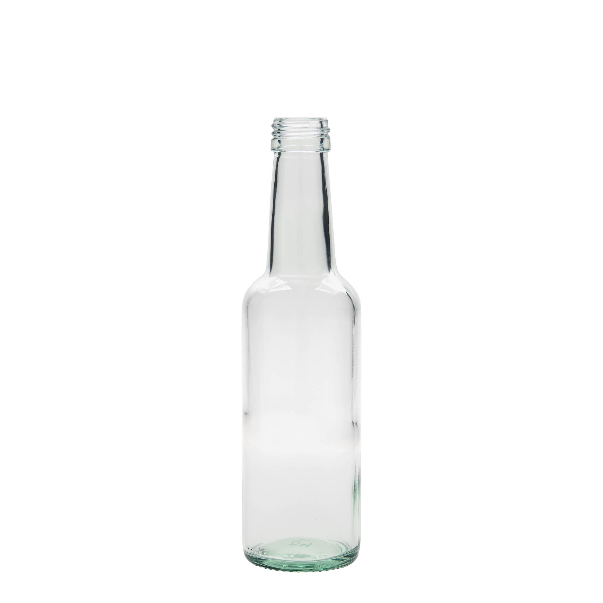 250 ml glass bottle, straight neck, opening: PP 28
