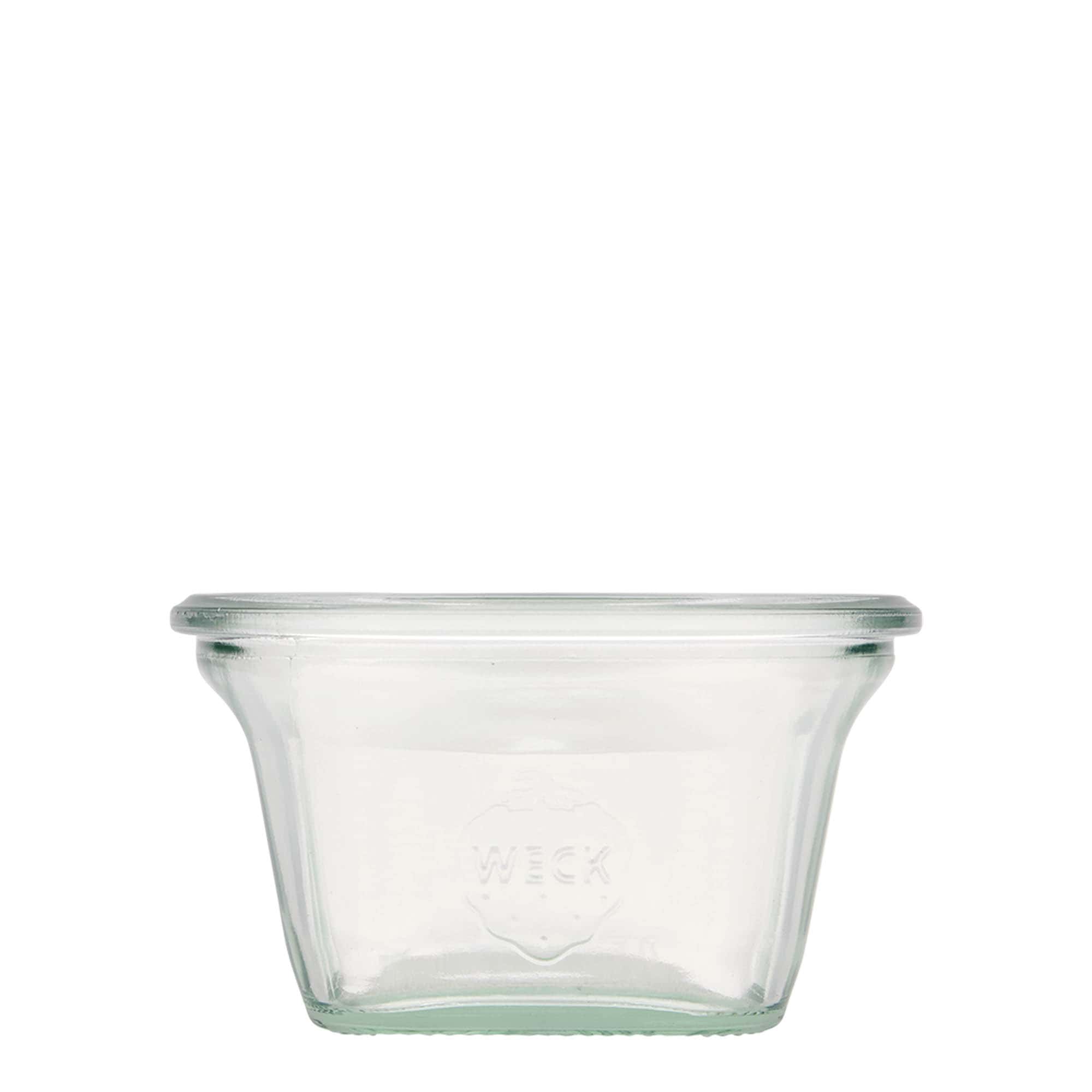 290 ml WECK Quadro glass, square, opening: round rim