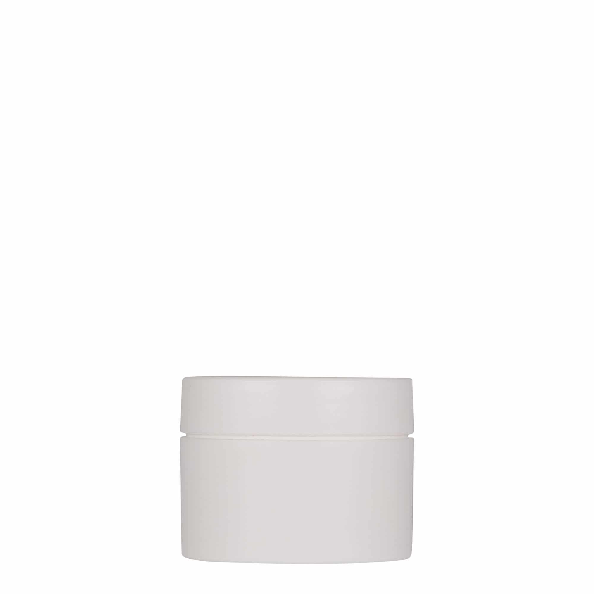 50 ml plastic jar 'Antonella', PP, white, closure: screw cap