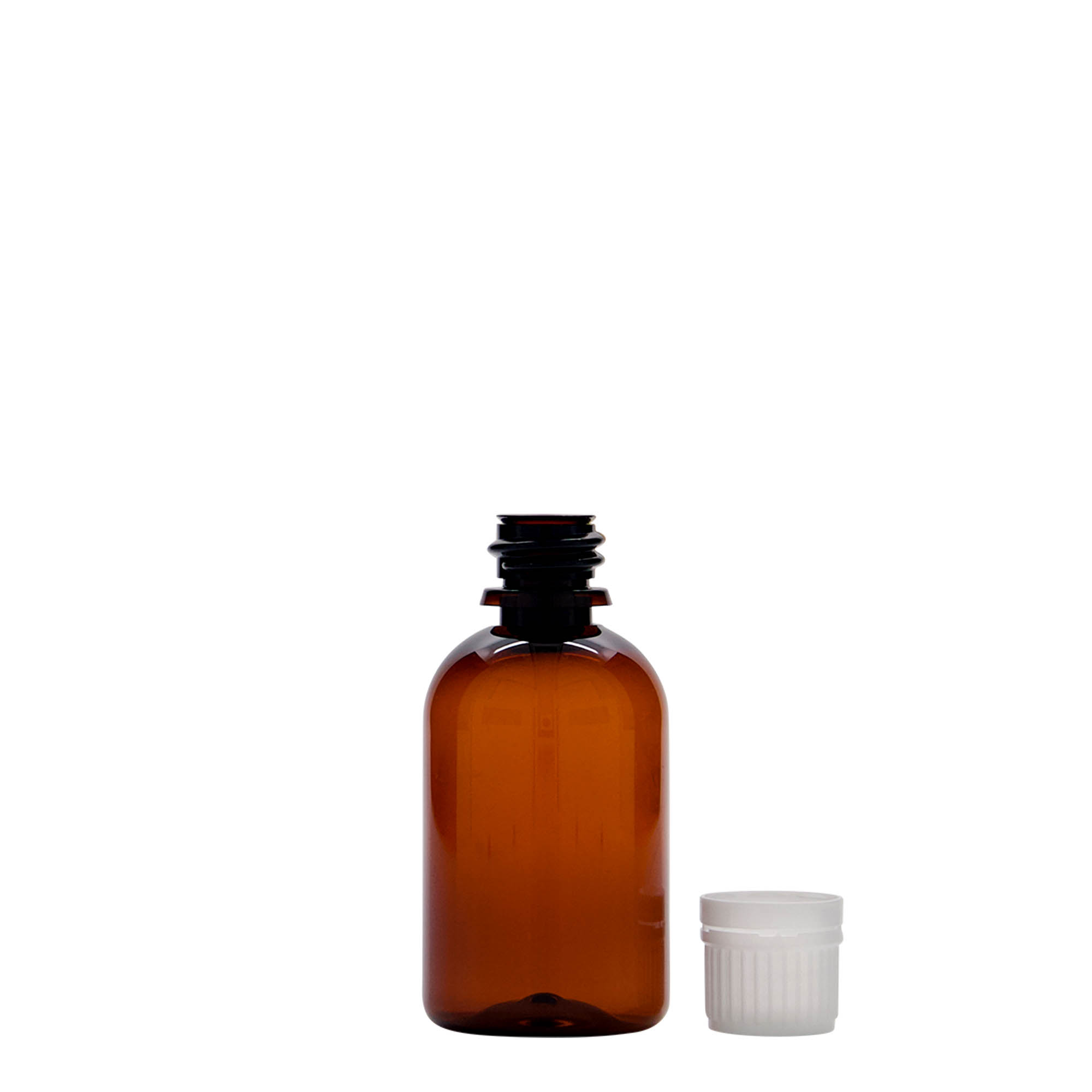 50 ml PET medical bottle 'Easy Living', brown, plastic, opening: DIN 18 50 ml PET medical bottle 'Easy Living', brown, plastic, opening: DIN 18