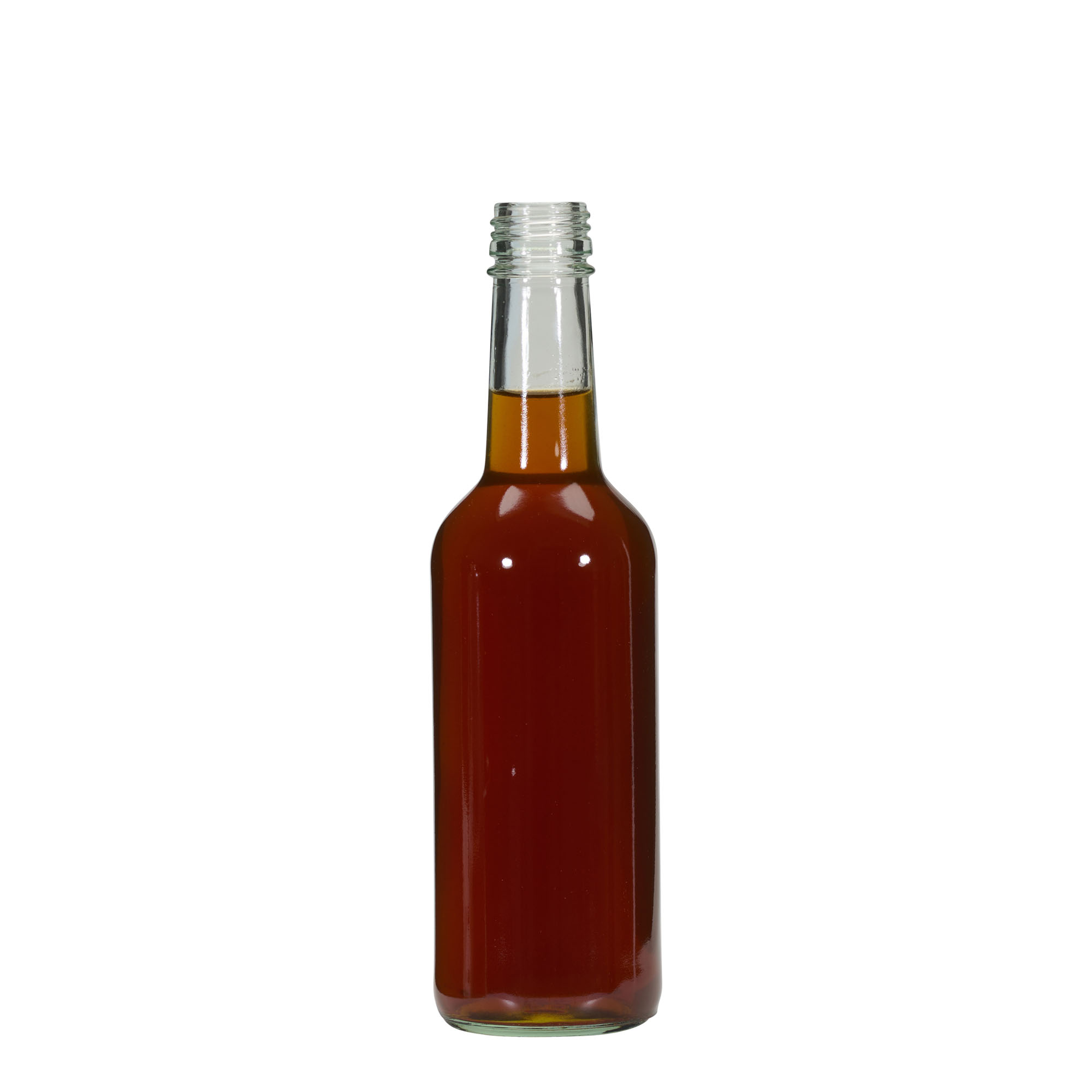330 ml universal bottle, glass, opening: PP 28 330 ml universal bottle, glass, opening: PP 28