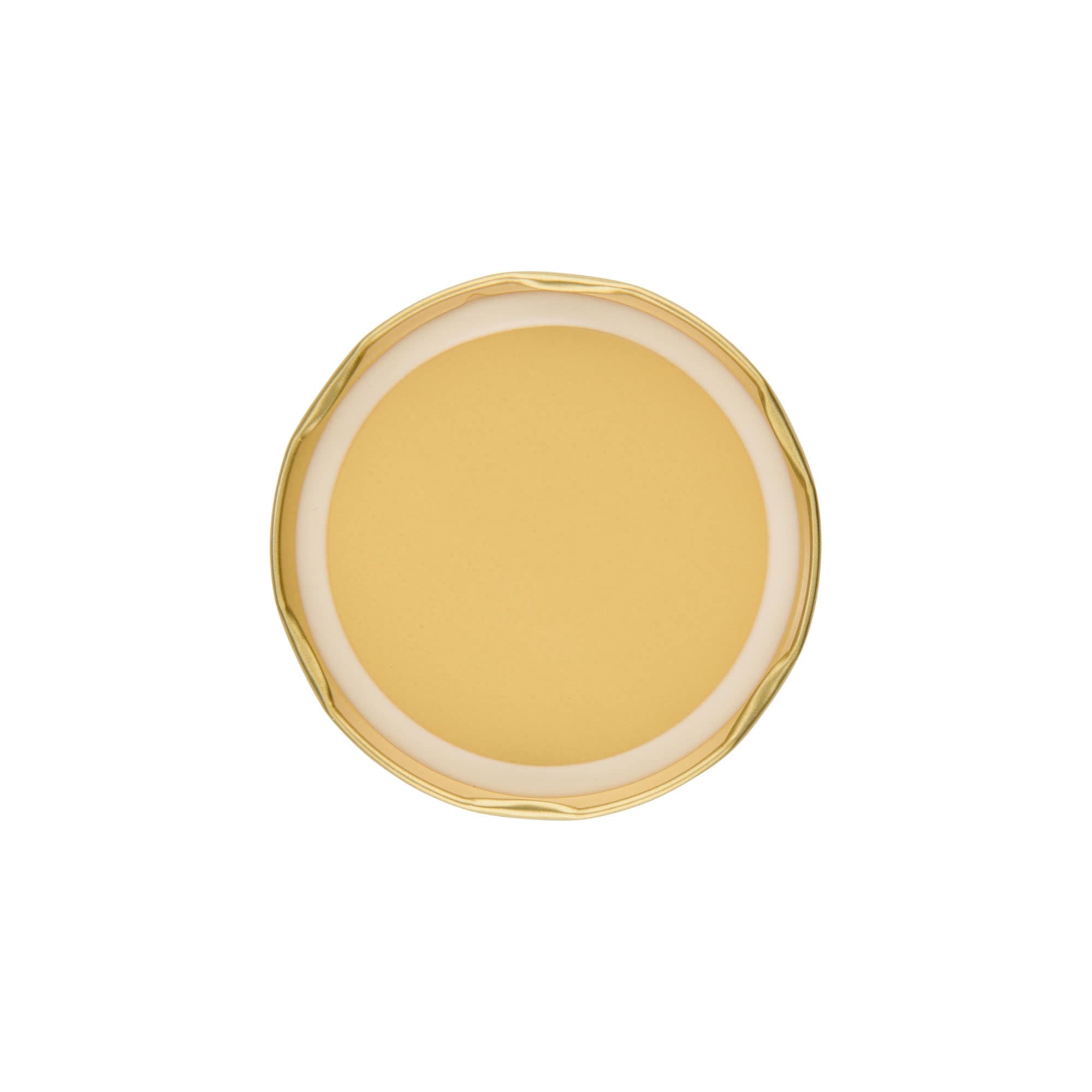 Twist-off lid, tinplate, gold, for opening: TO 82