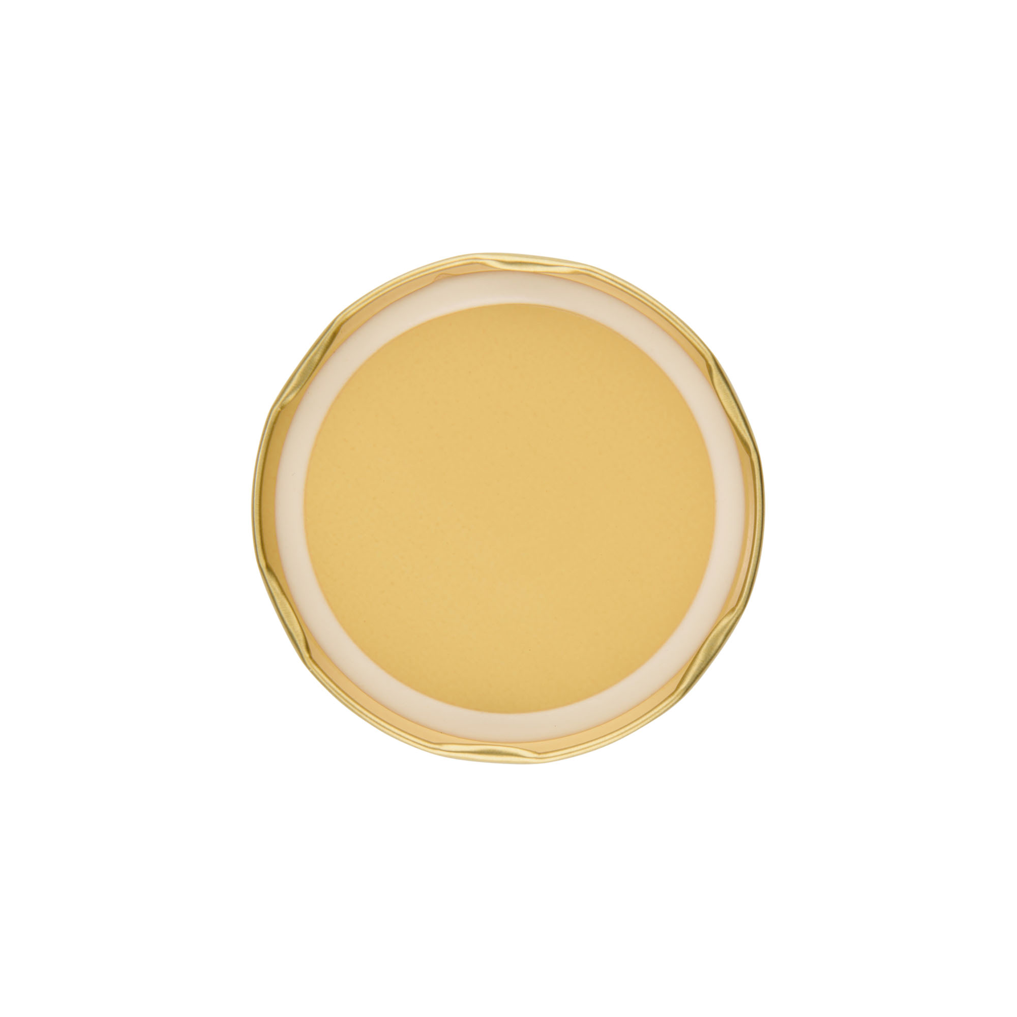 Twist-off lid, tinplate, gold, for opening: TO 82