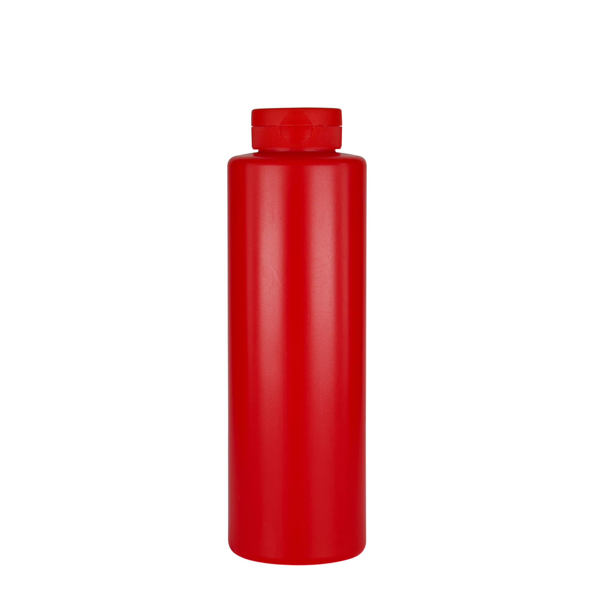 500 ml sauce bottle, LDPE plastic, red, opening: 38/400