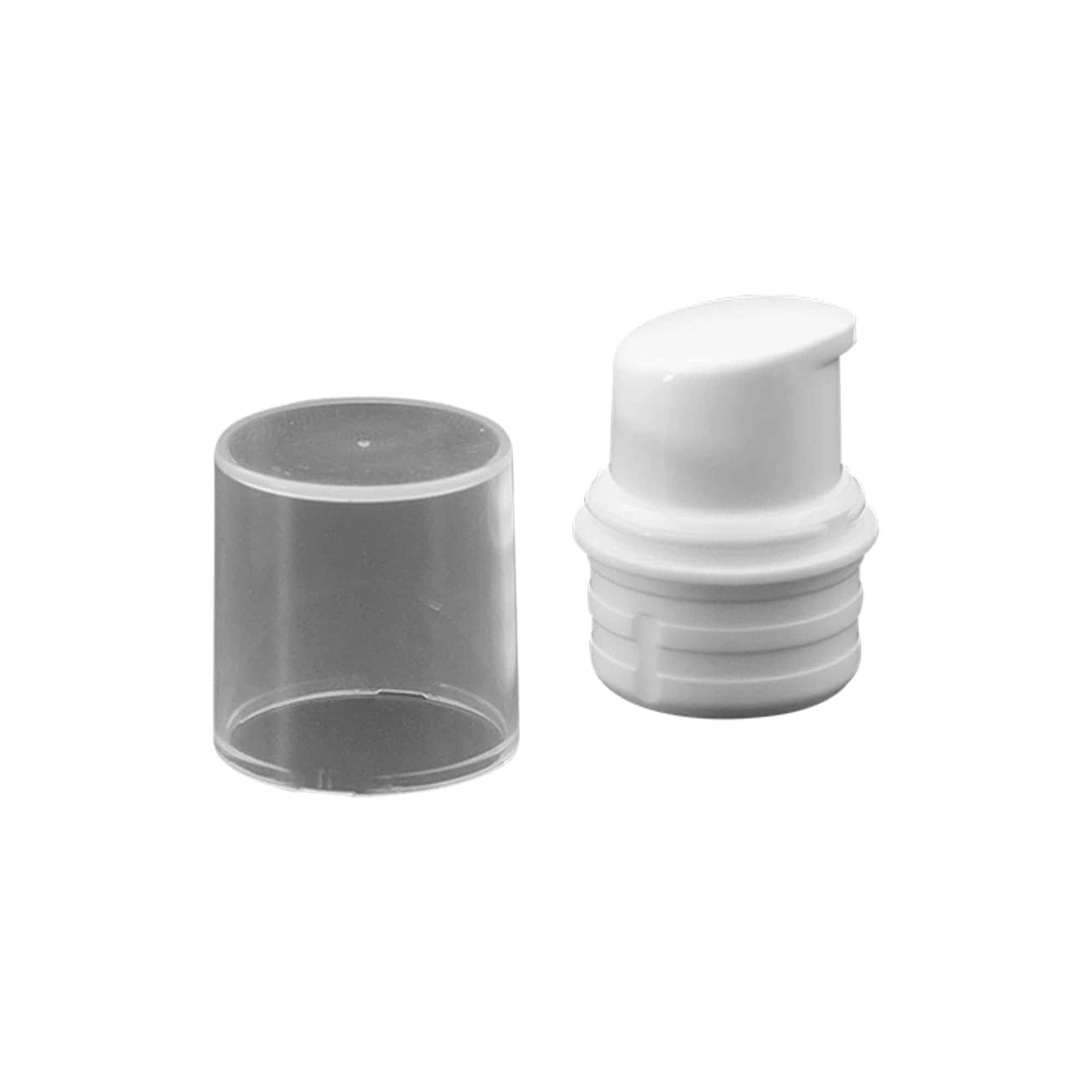 Airless Dispenser Pump Head 'Nano', PP Plastic, white