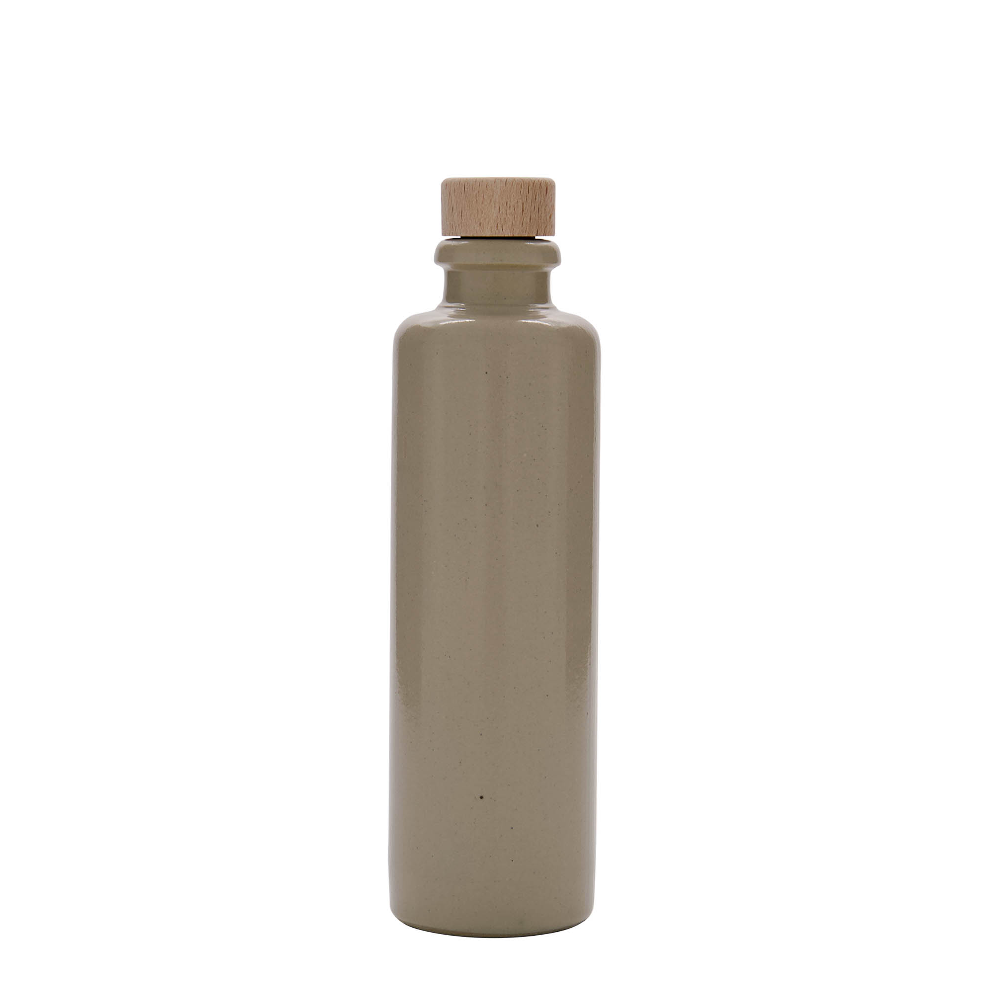 200 ml clay jug, stoneware, beige, opening: cork