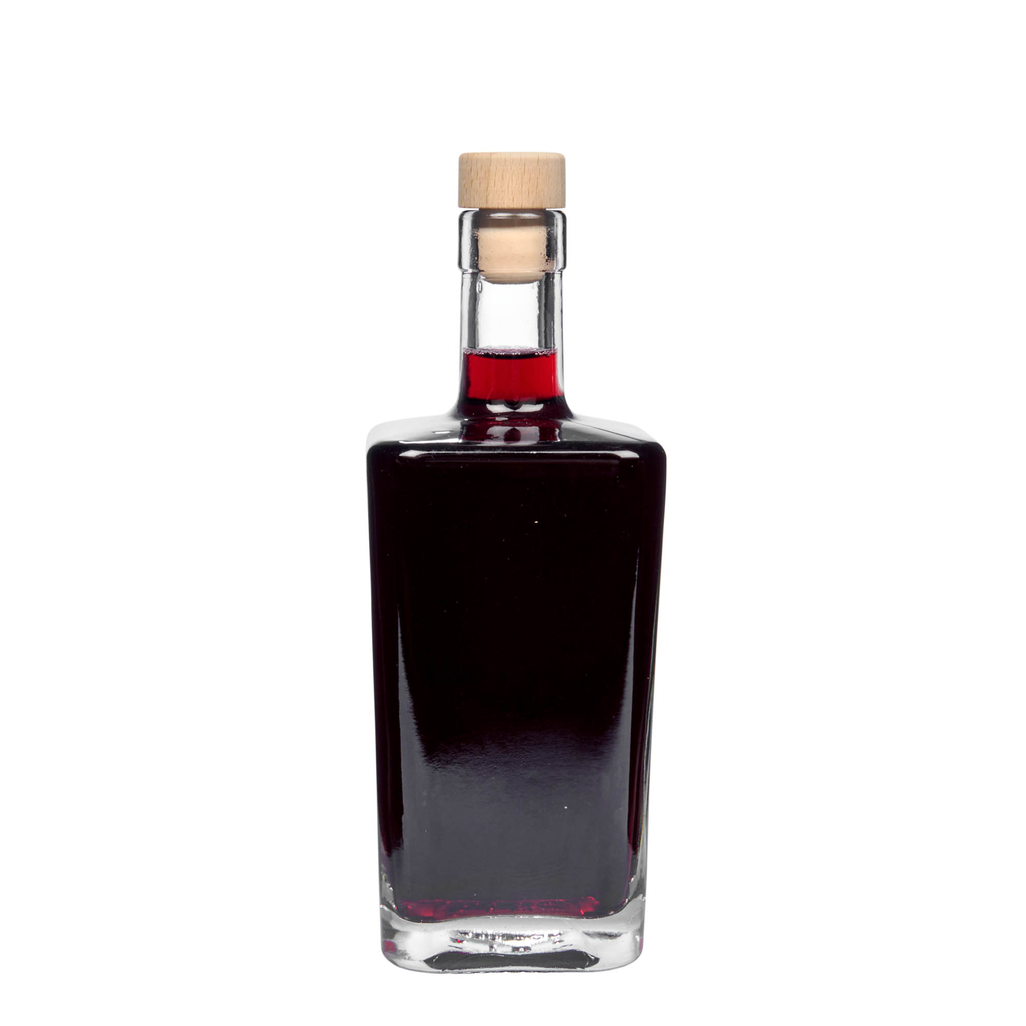 500 ml glass bottle 'Noel', square, opening: cork 500 ml glass bottle 'Noel', square, opening: cork