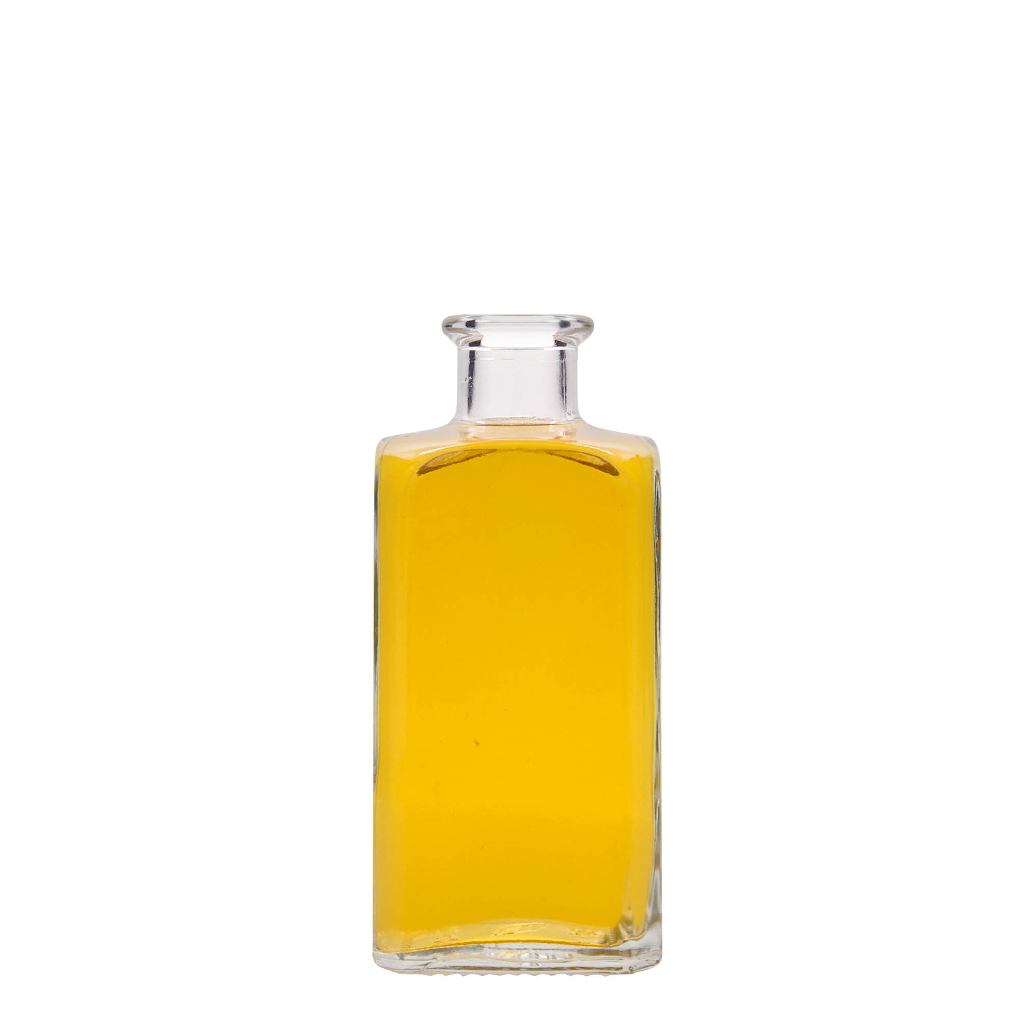 250 ml glass bottle Apothecary Carré, square, opening: cork