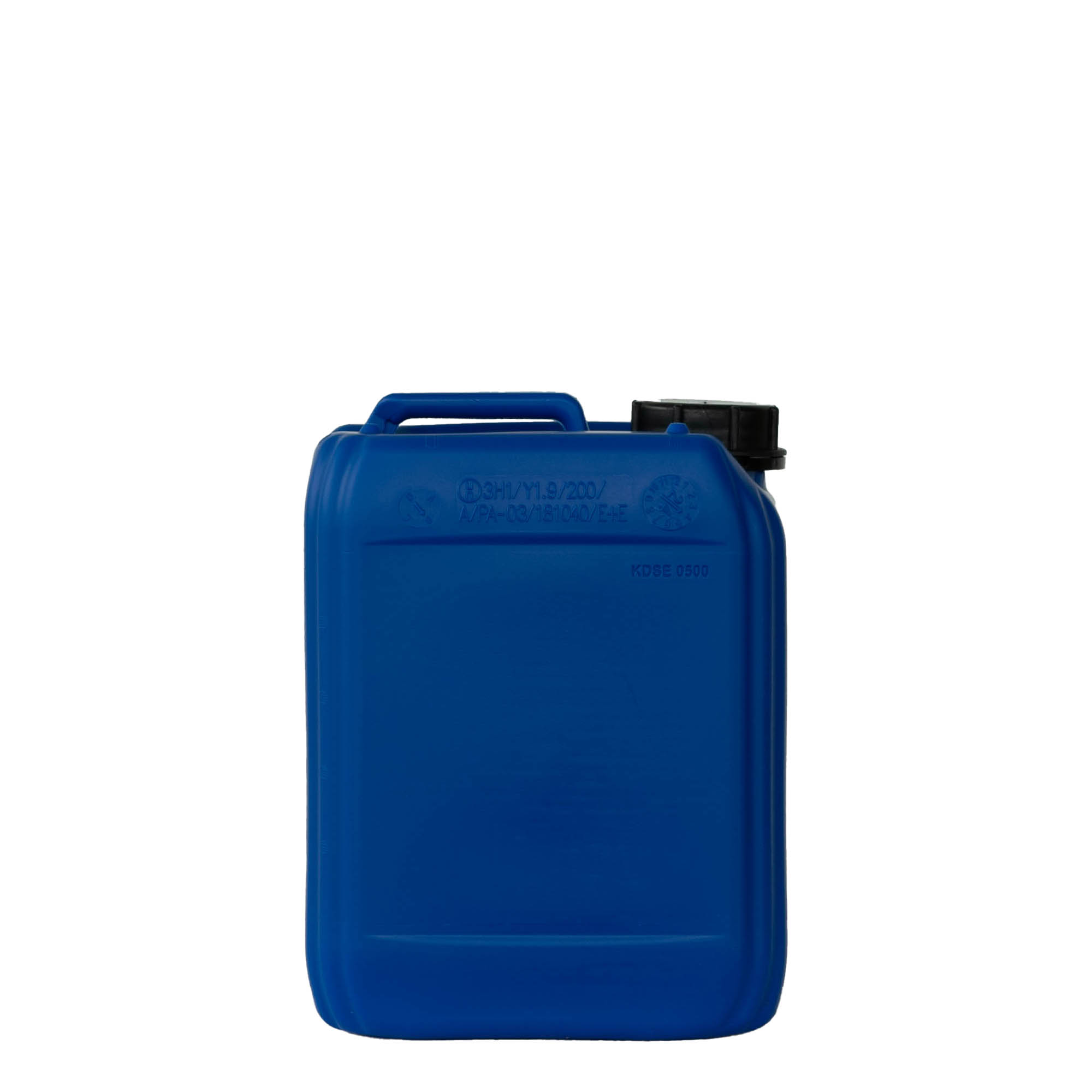5 l canister, rectangular, HDPE plastic, blue, opening: ND 55