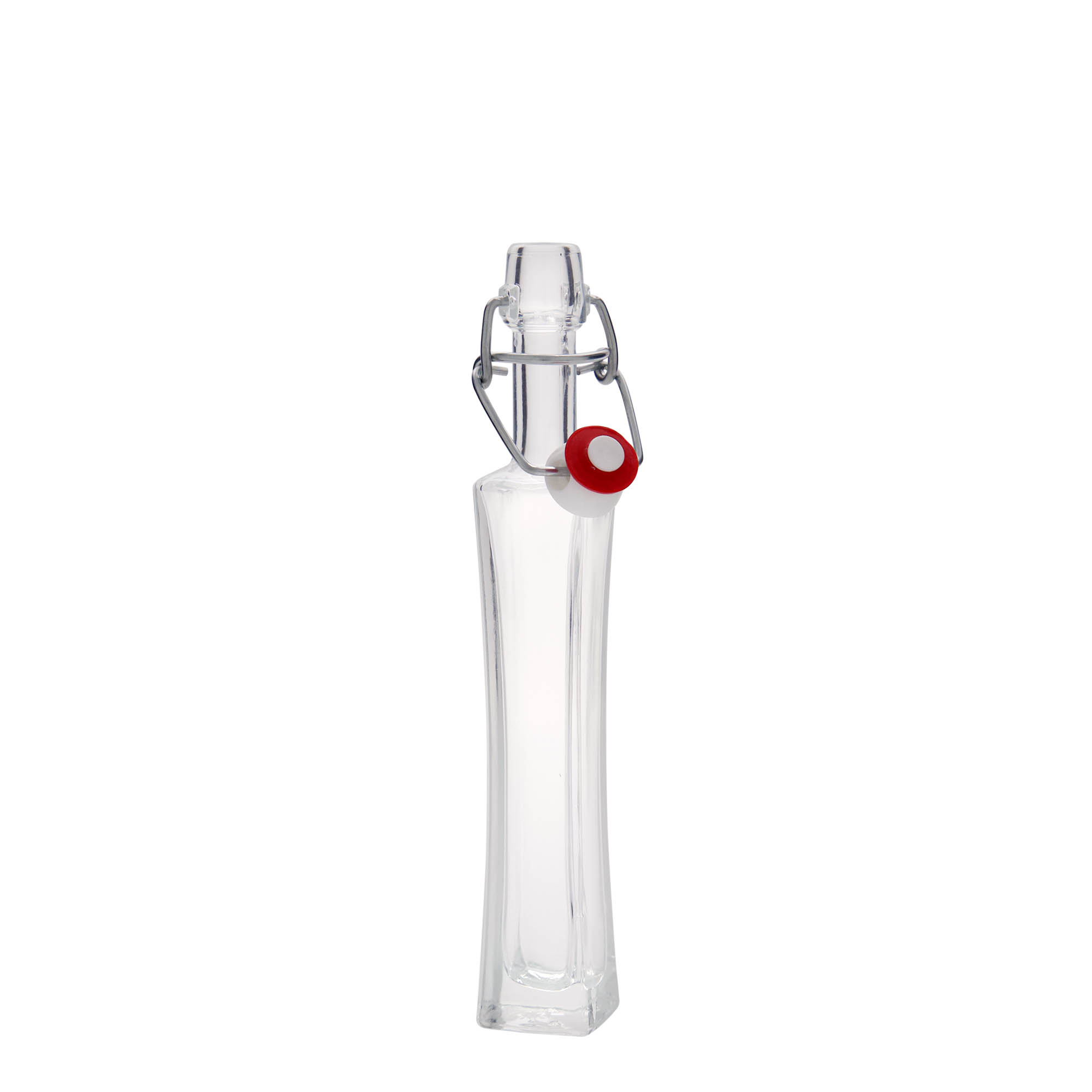 40 ml glass bottle ‘Koko’, square, opening: swing top closure