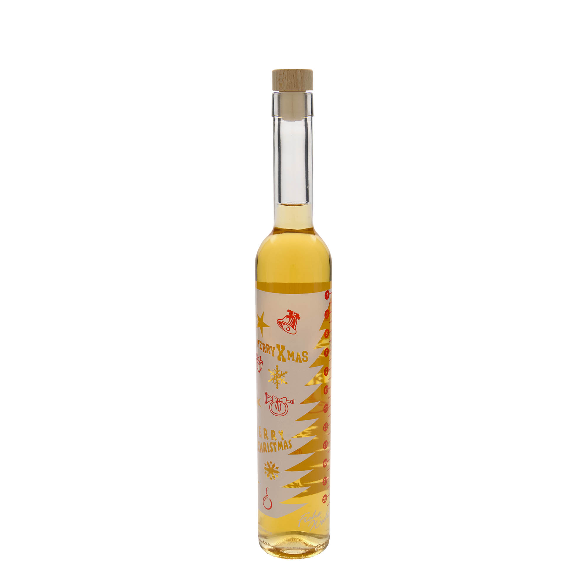 500 ml glass bottle Maximo printed 'Advent calendar', opening: cork 500 ml glass bottle Maximo printed 'Advent calendar', opening: cork