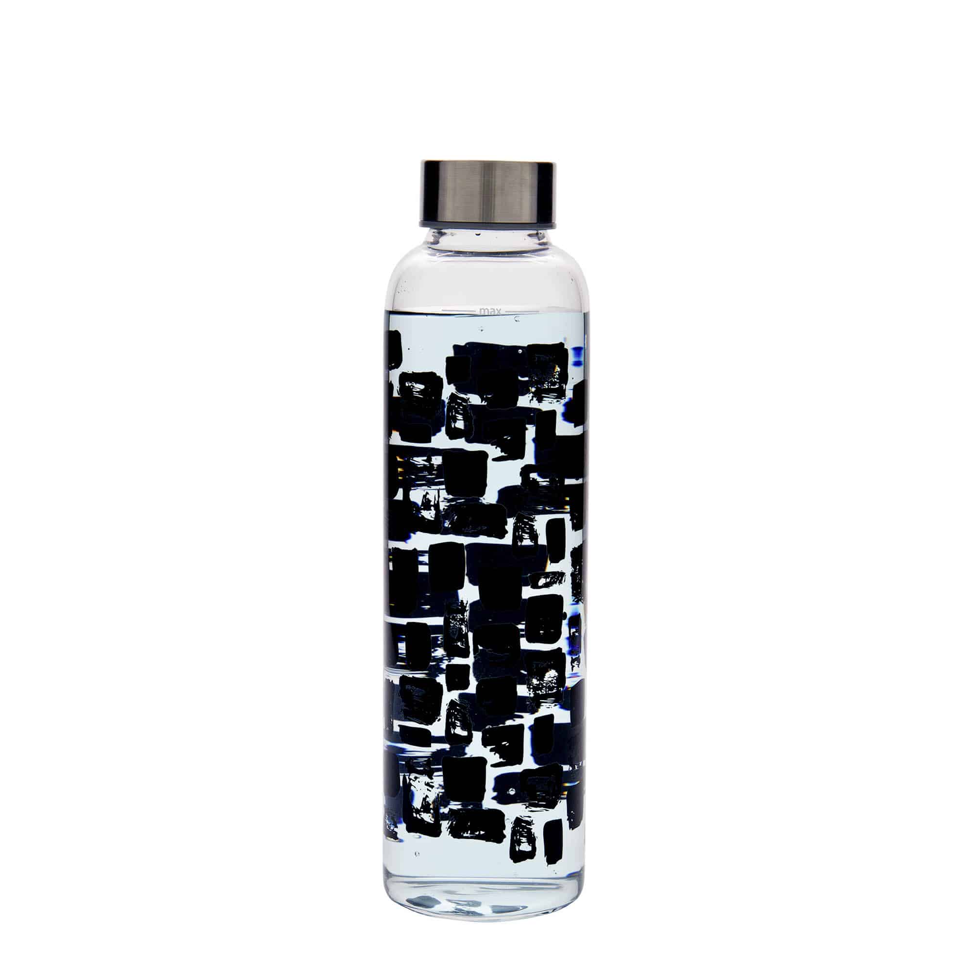 500 ml drinking bottle 'Perseus - Black Rectangles', opening: screw cap