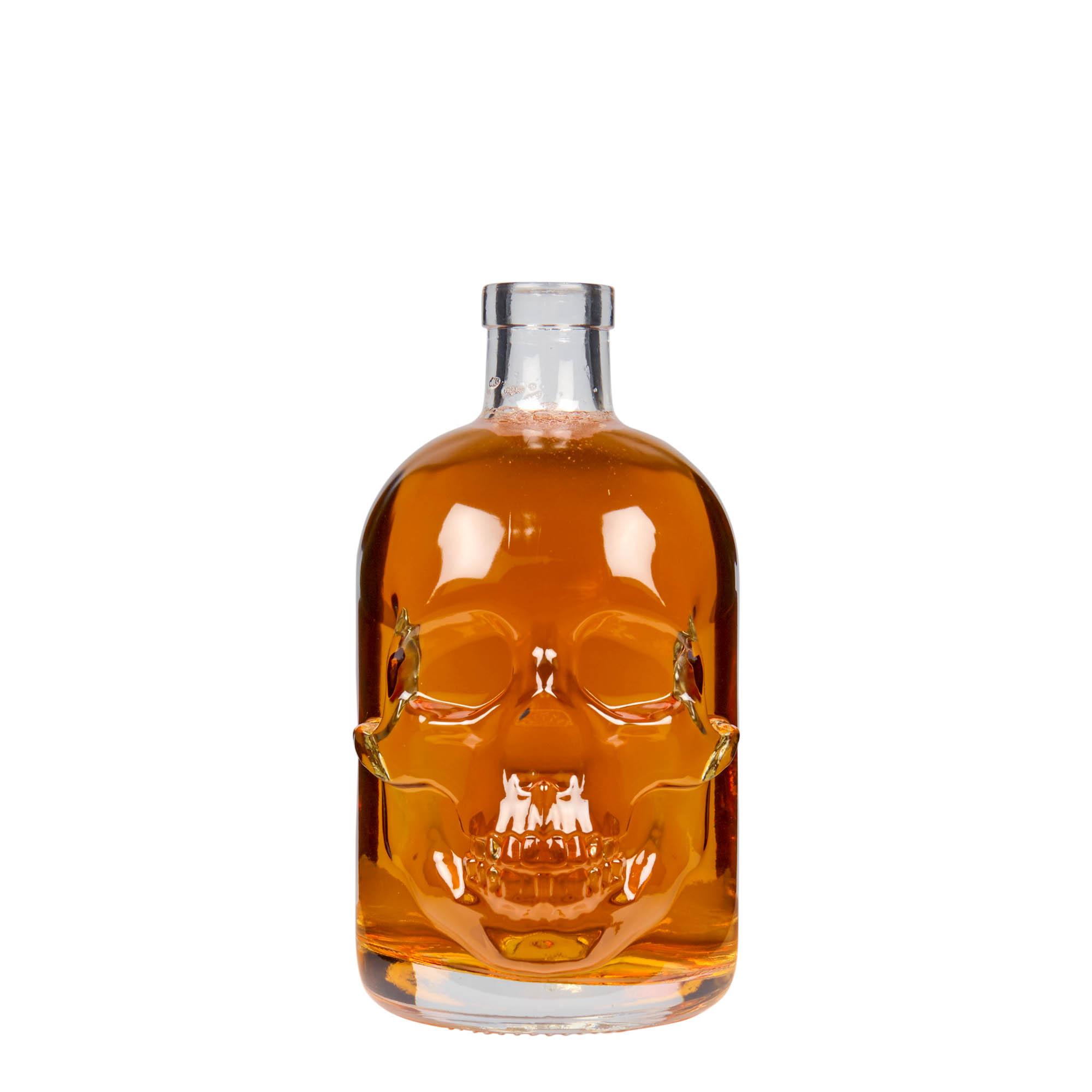 500 ml glass bottle 'Skull', opening: cork 500 ml glass bottle 'Skull', opening: cork