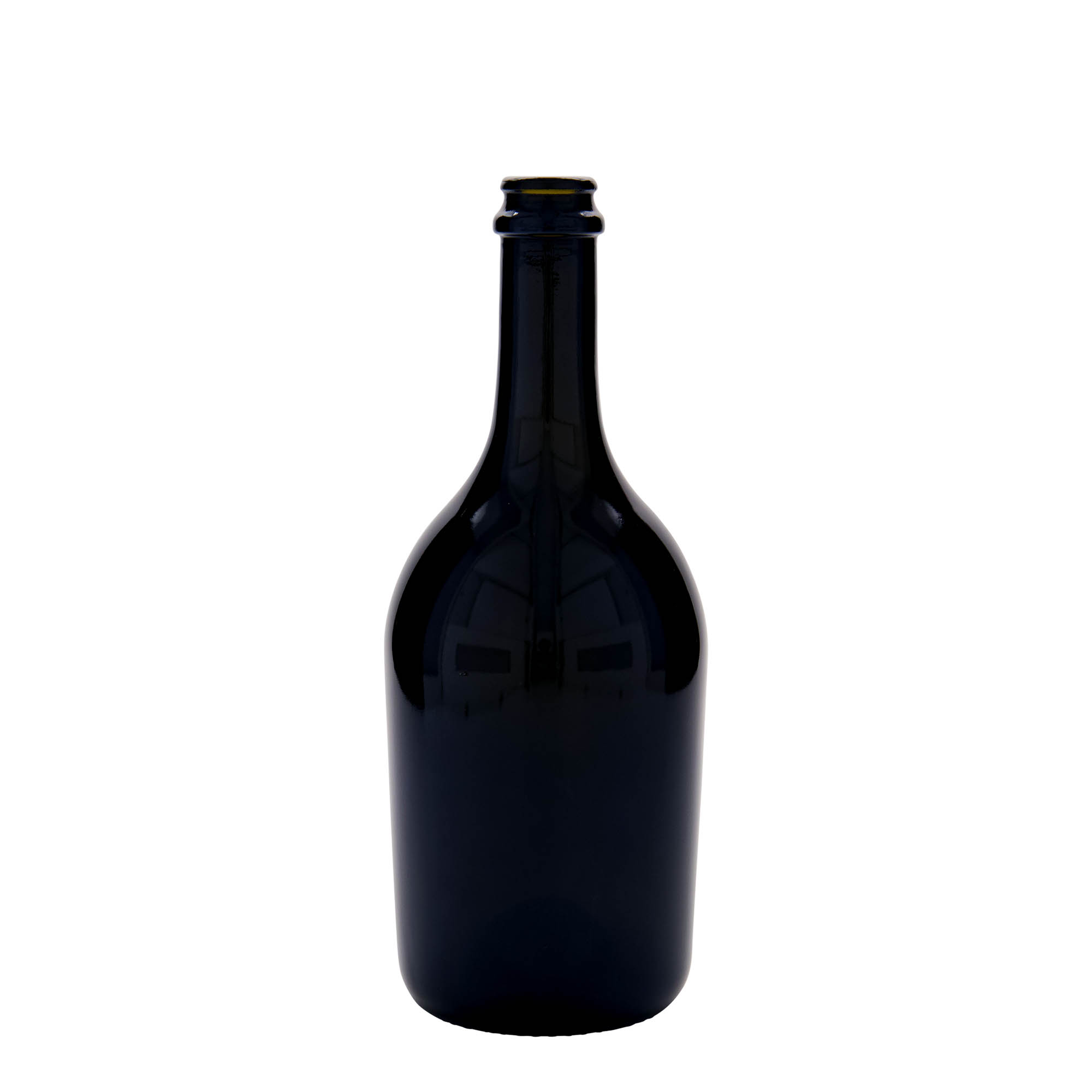 750 ml beer/champagne bottle 'Butterfly', glass, antique green, opening: crown cap