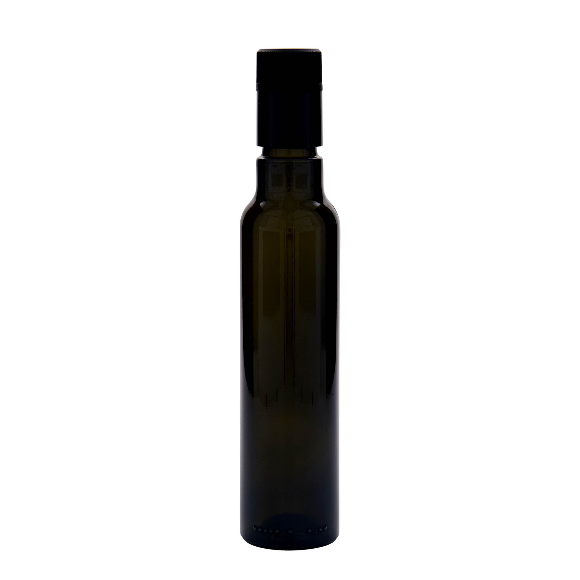 250 ml vinegar/oil bottle 'Willy New', glass, antique green, opening: DOP 250 ml vinegar/oil bottle 'Willy New', glass, antique green, opening: DOP
