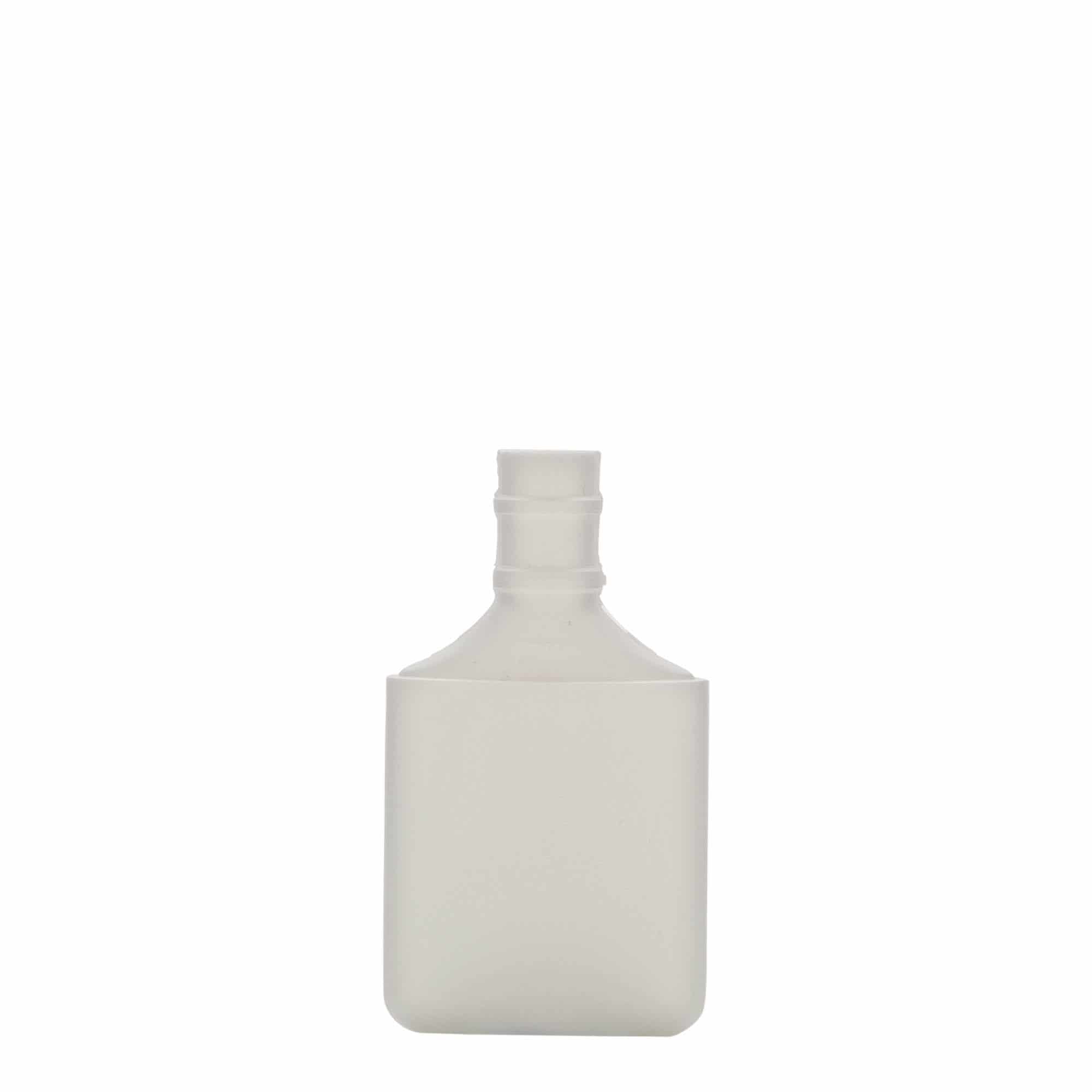 30 ml tube bottle, oval, HDPE plastic, white, closure: screw cap