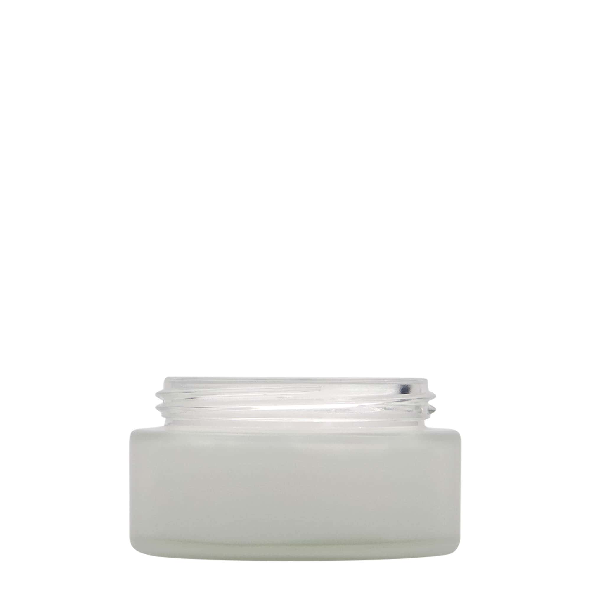 100 ml jar 'Platinum Edition', glass, frosted, opening: screw cap
