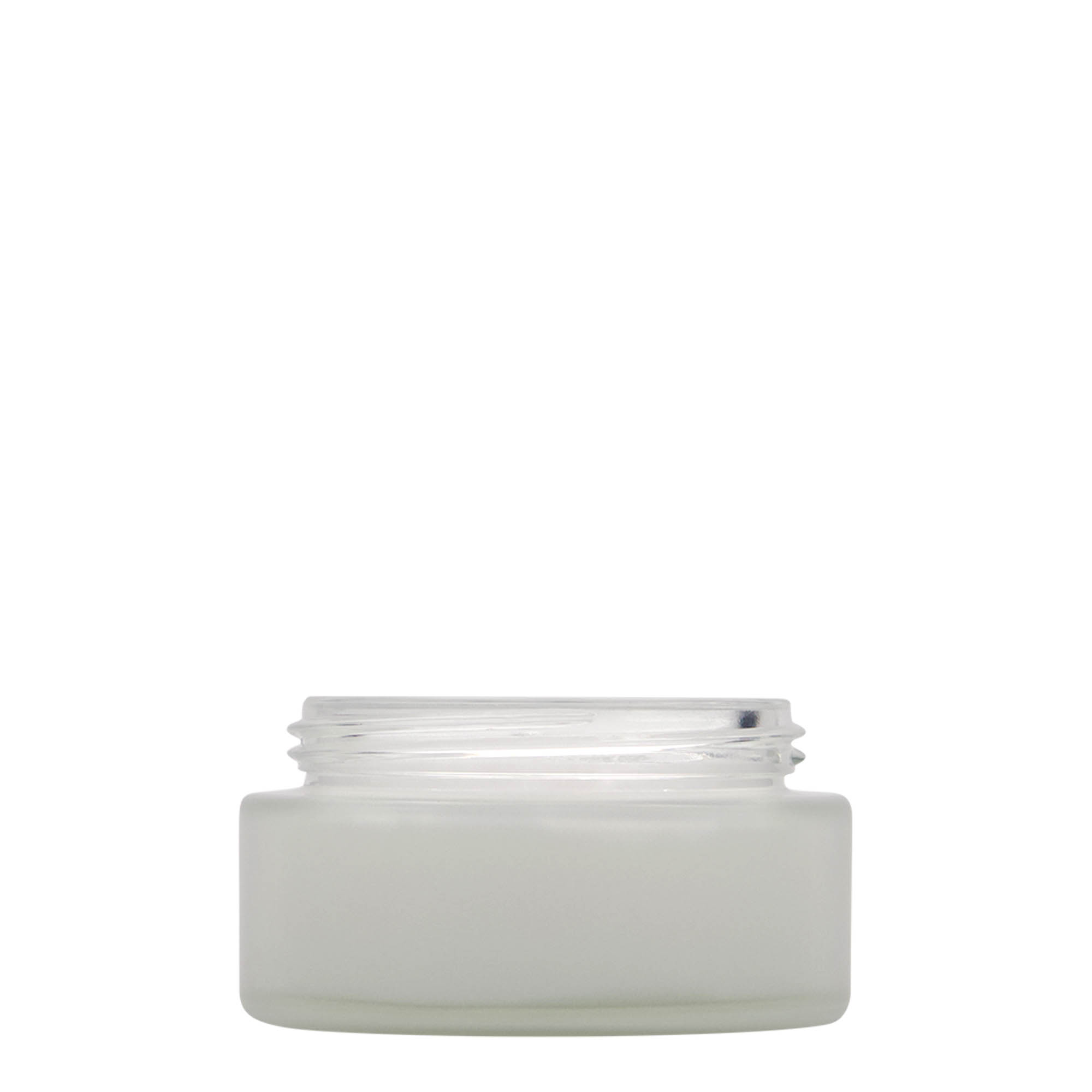 100 ml jar ‘Platinum Edition’, glass, frosted, opening: screw cap