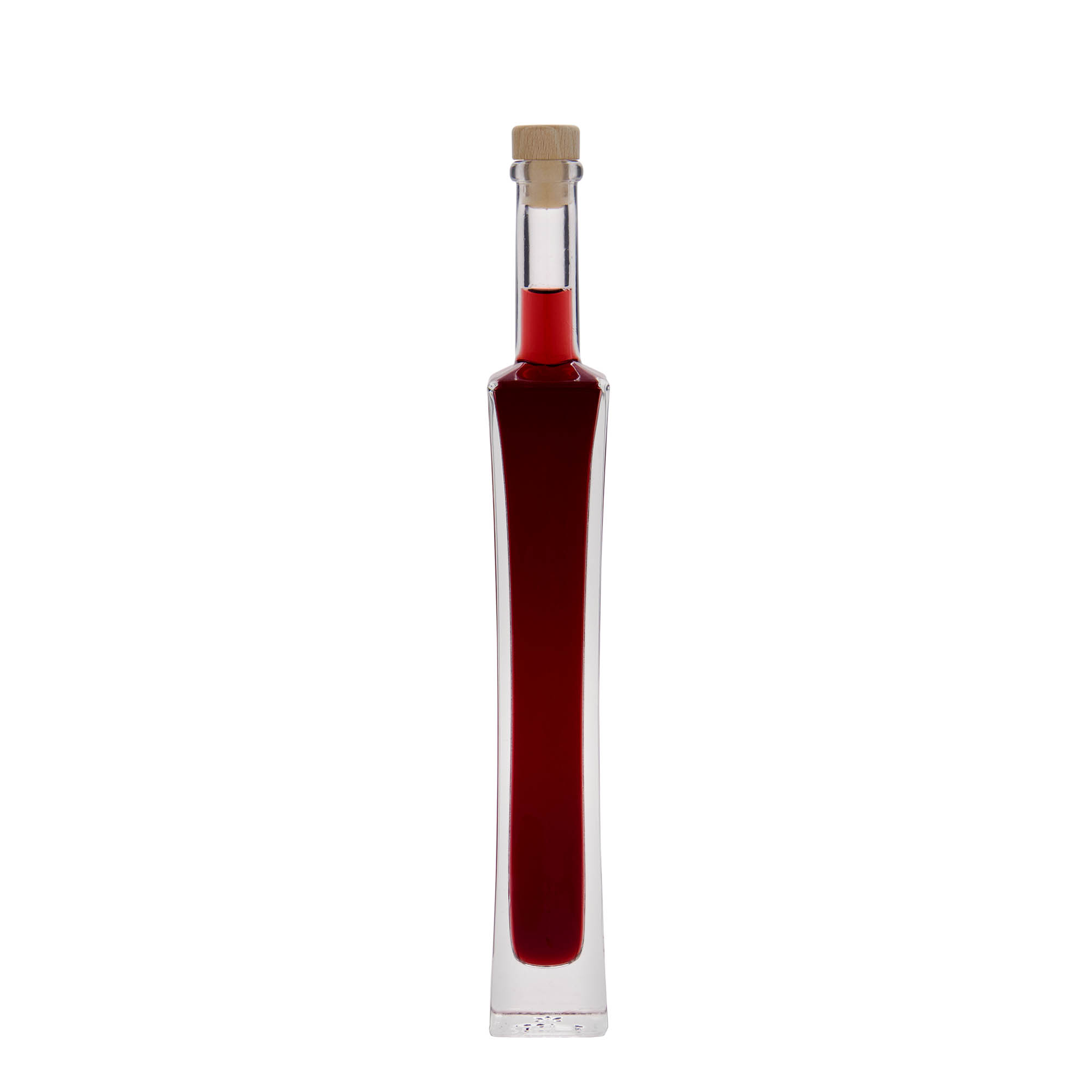 100 ml glass bottle ‘Koko’, square, opening: cork