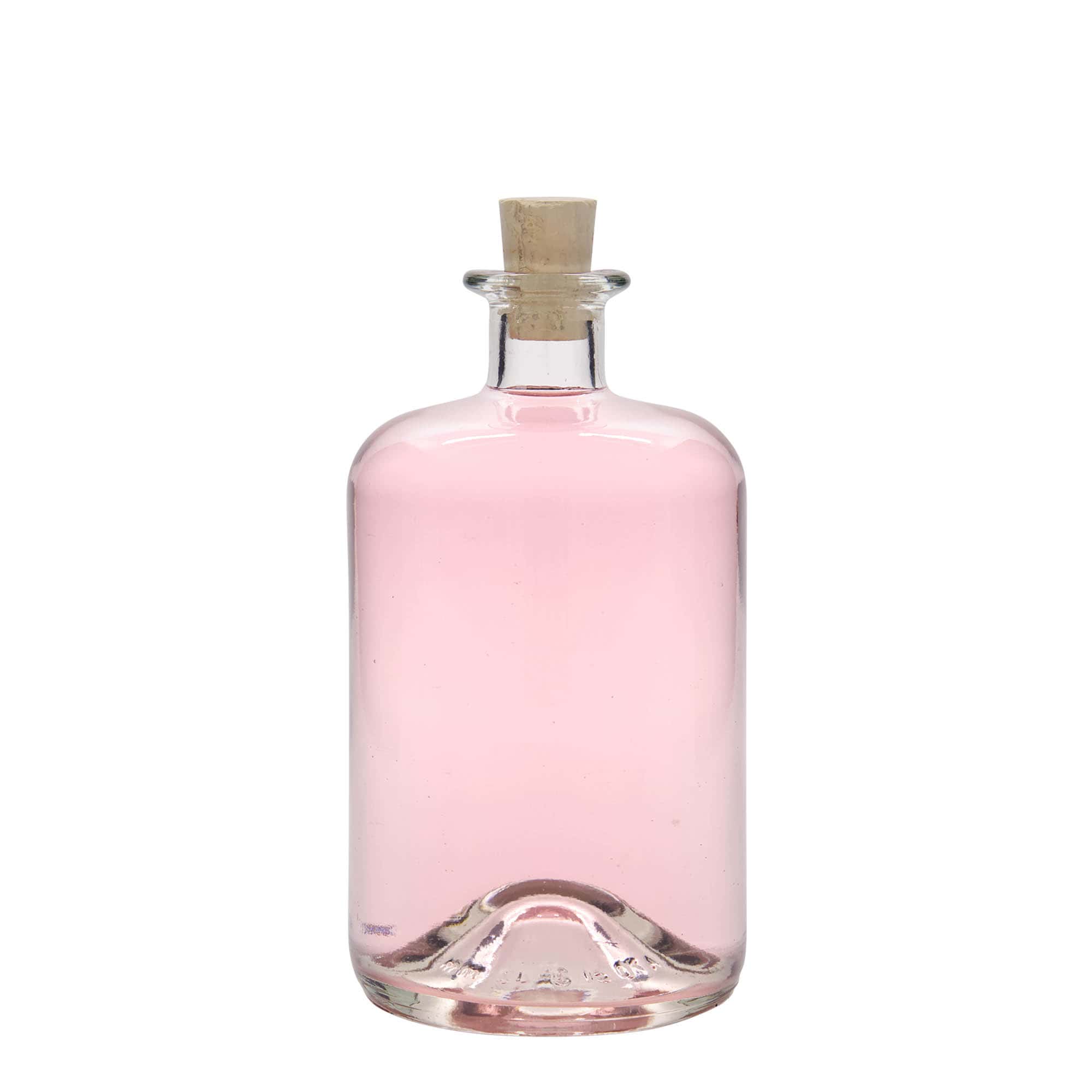 700 ml glass bottle apothecary, opening: cork