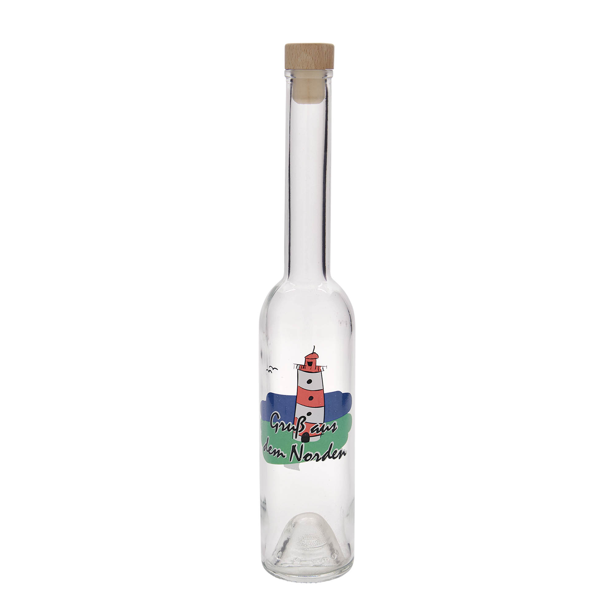 350 ml glass bottle 'Opera', design: North, opening: cork 350 ml glass bottle 'Opera', design: North, opening: cork