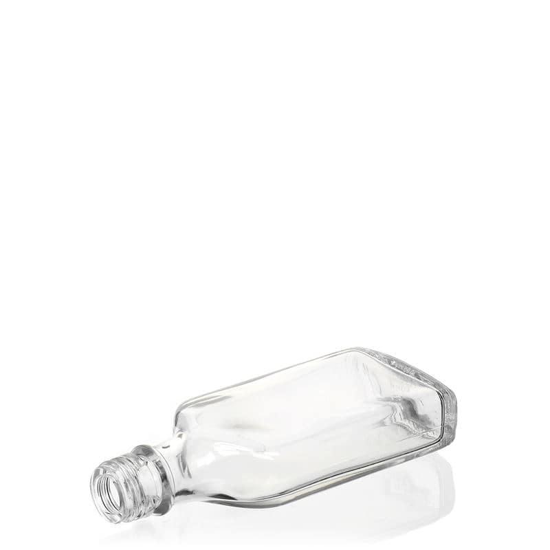40 ml pocket flask bottle, rectangular, closure: PP 18