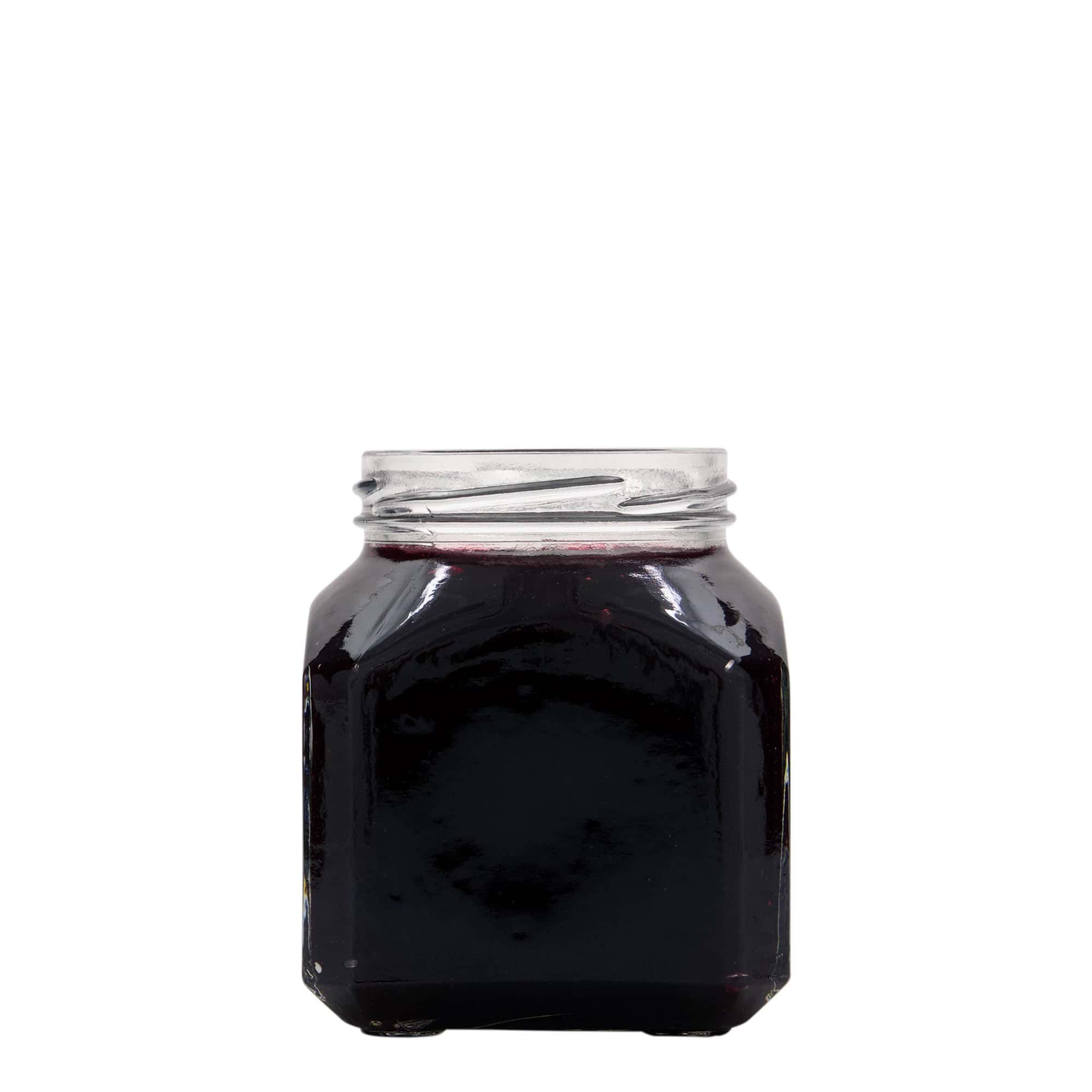 314 ml square glass 'Milan', opening: Twist-Off (TO 63)