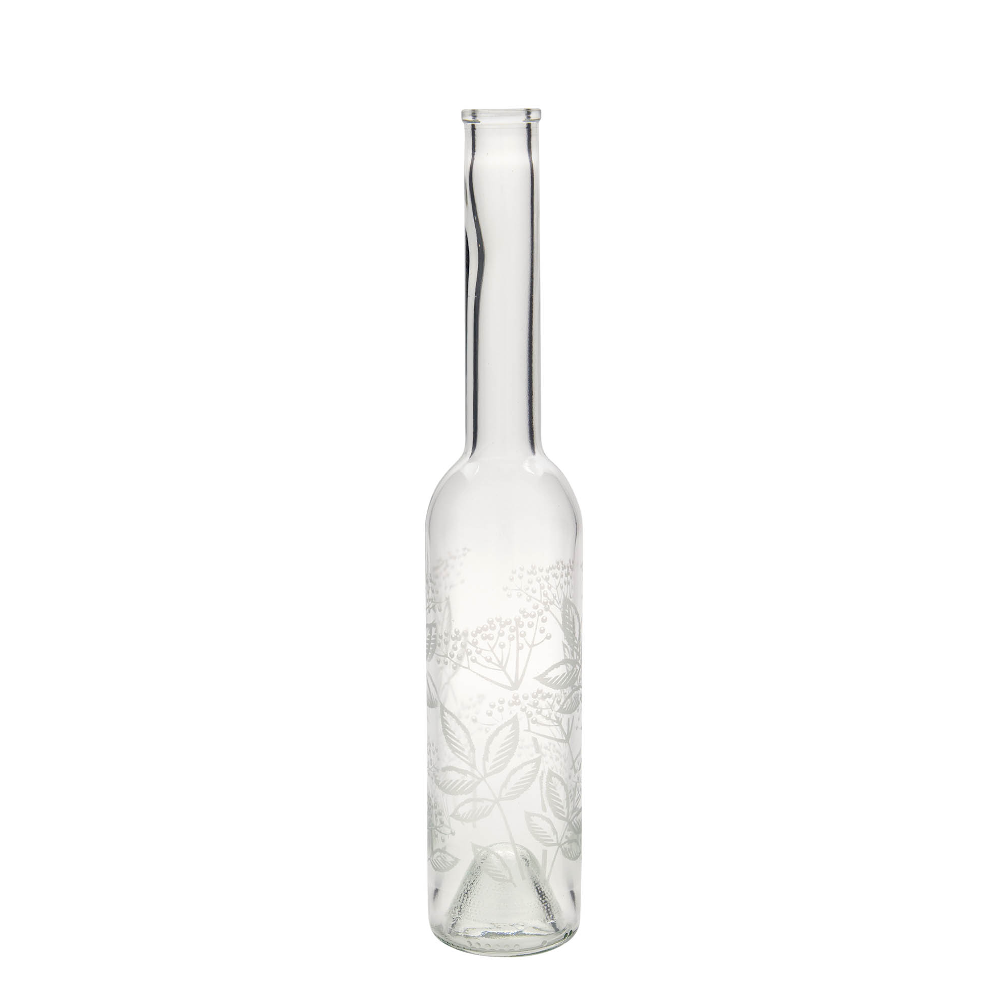 350 ml glass bottle 'Opera', design: elderberry, opening: cork 350 ml glass bottle 'Opera', design: elderberry, opening: cork