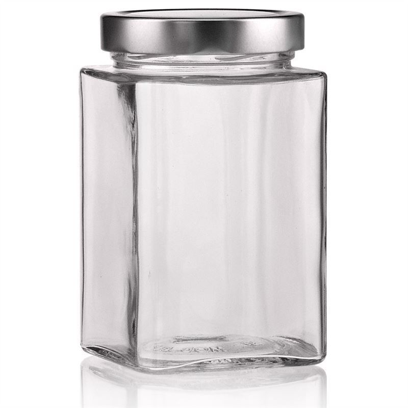 720 ml square glass ‘Ikarus’, opening: Deep-Twist-off (DTO 82)