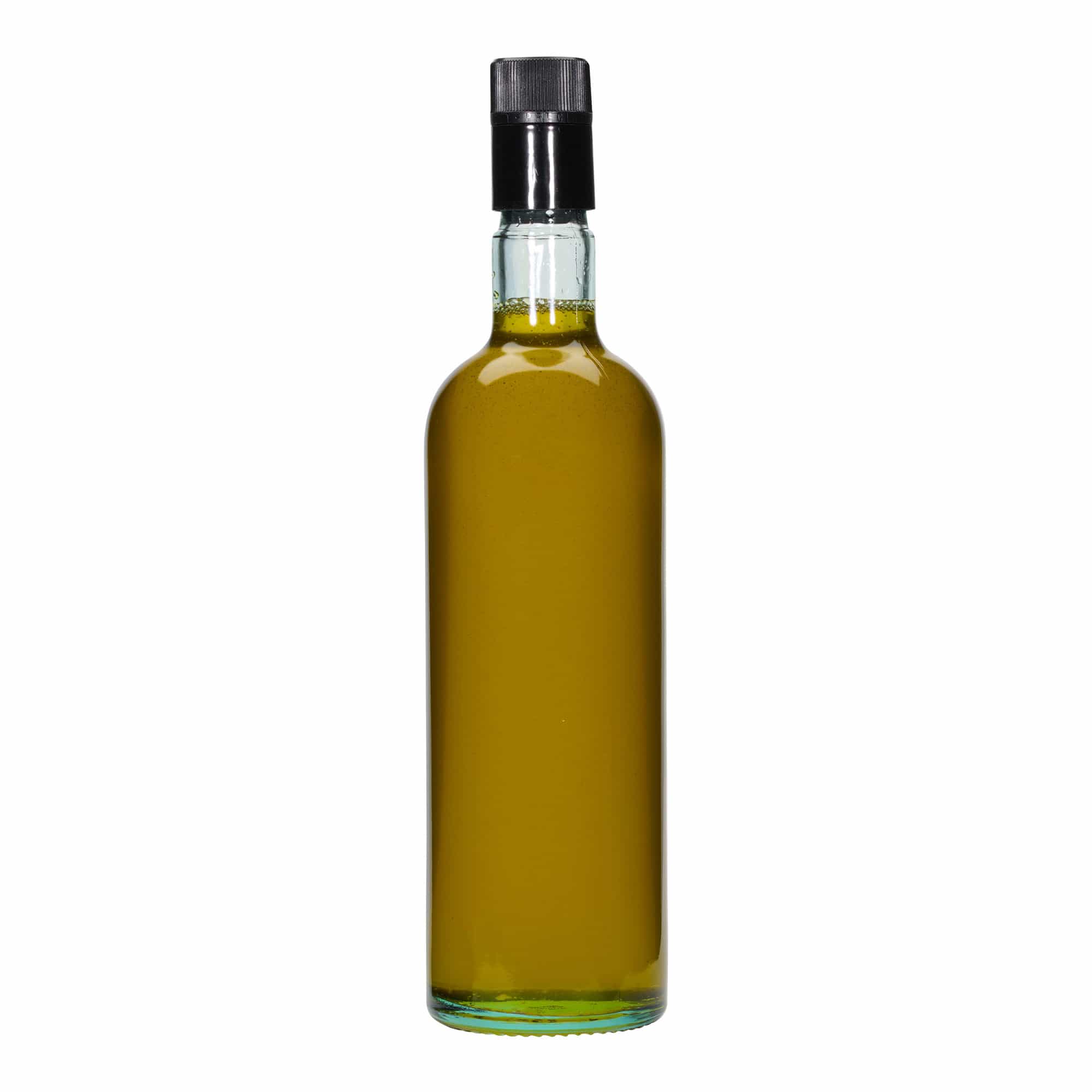 750 ml vinegar/oil bottle 'Willy New', glass, light green, opening: DOP