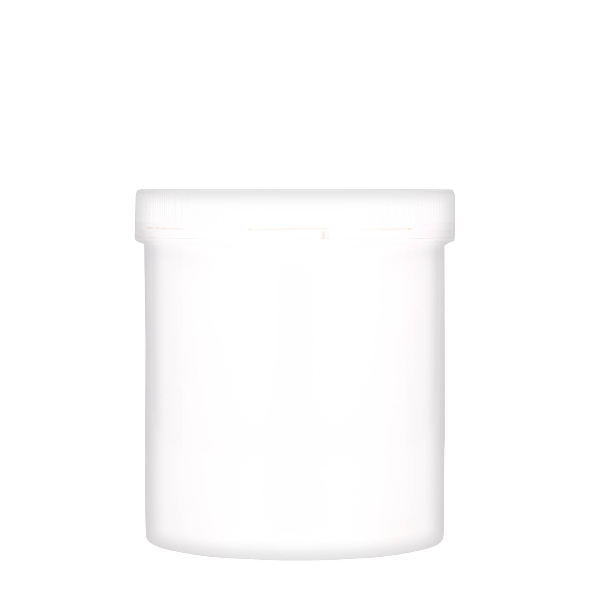 1,000 ml plastic jar 'Securilock', PP, white, closure: screw cap