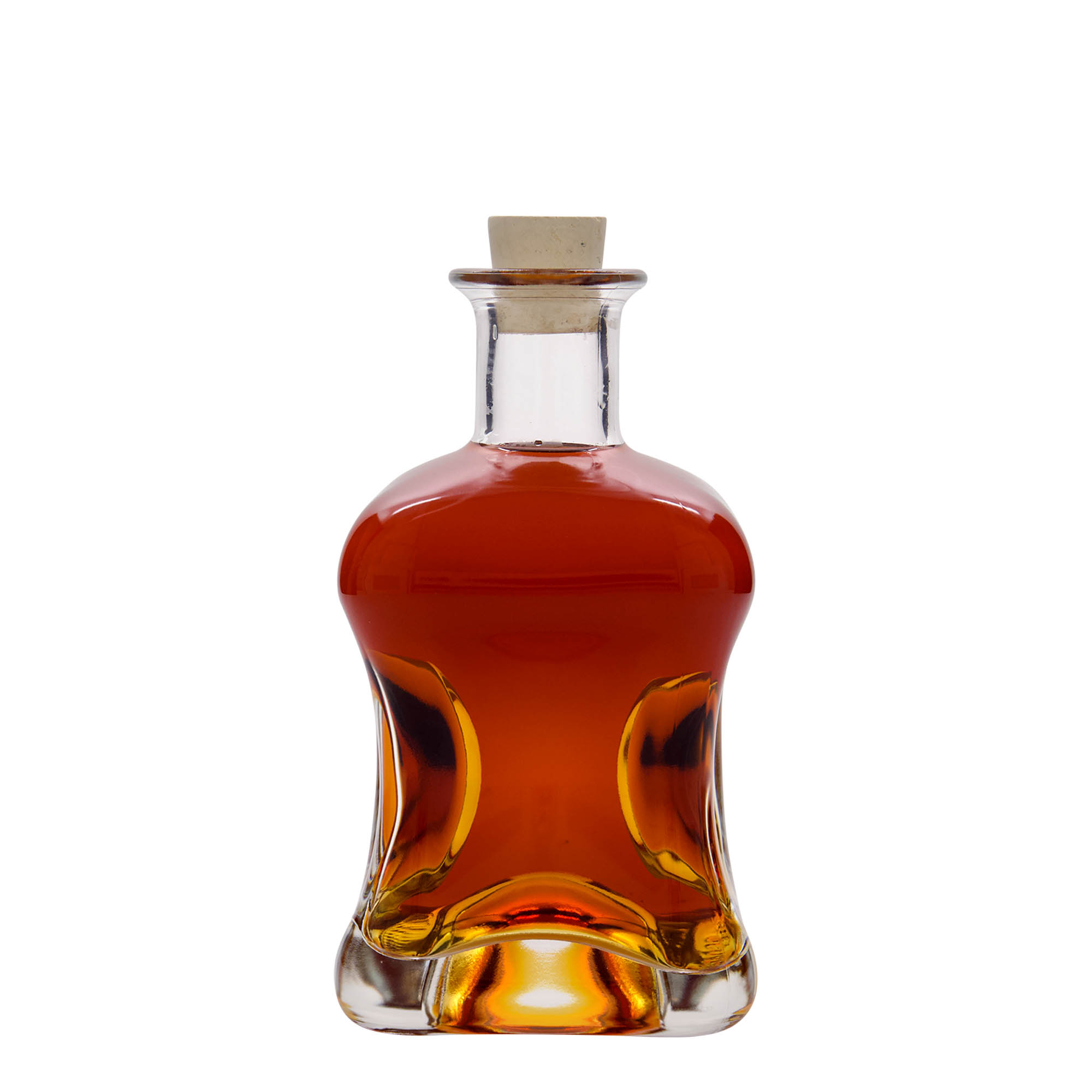 500 ml glass bottle ‘Dublin’, square, opening: cork