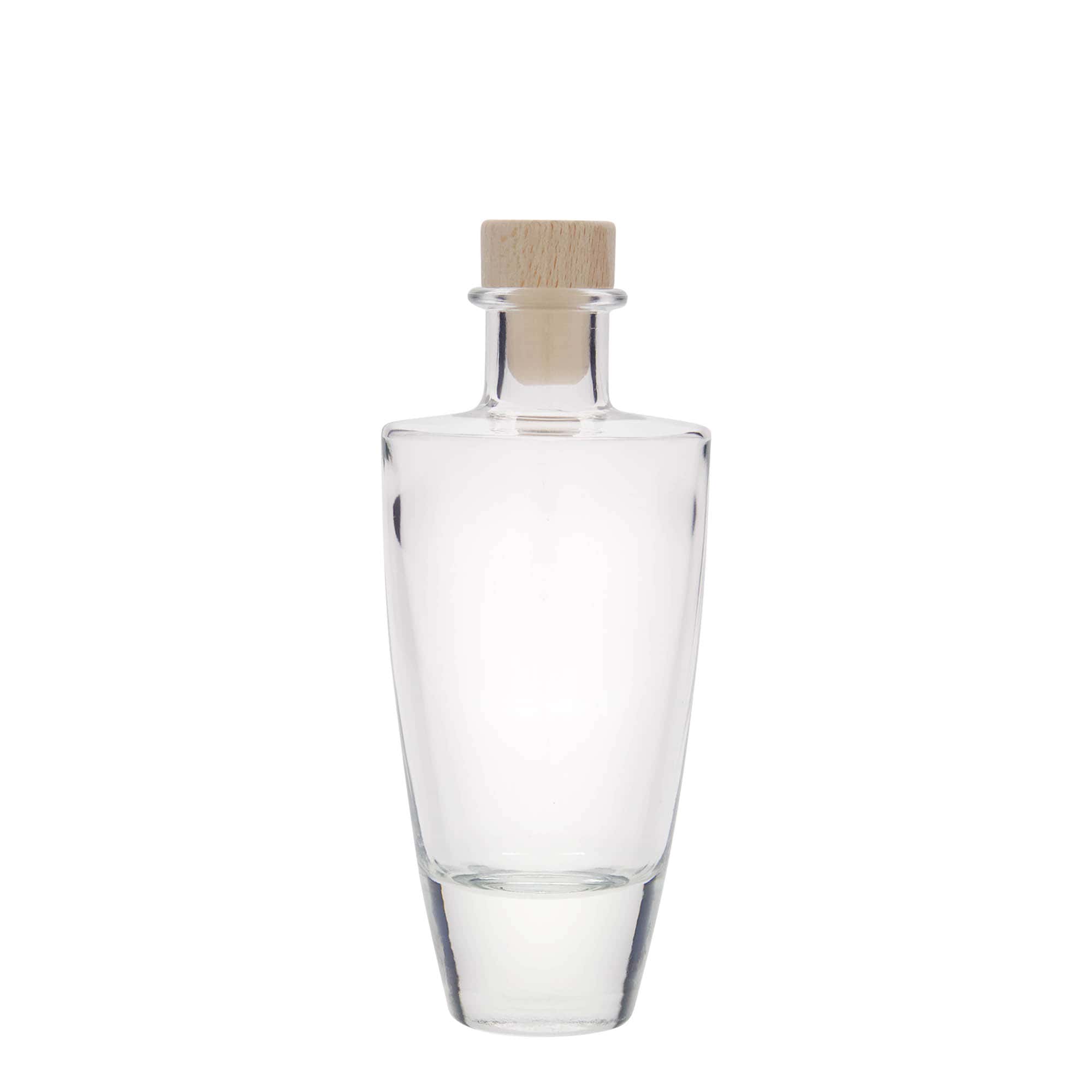 200 ml glass bottle 'Vanessa', oval, opening: cork