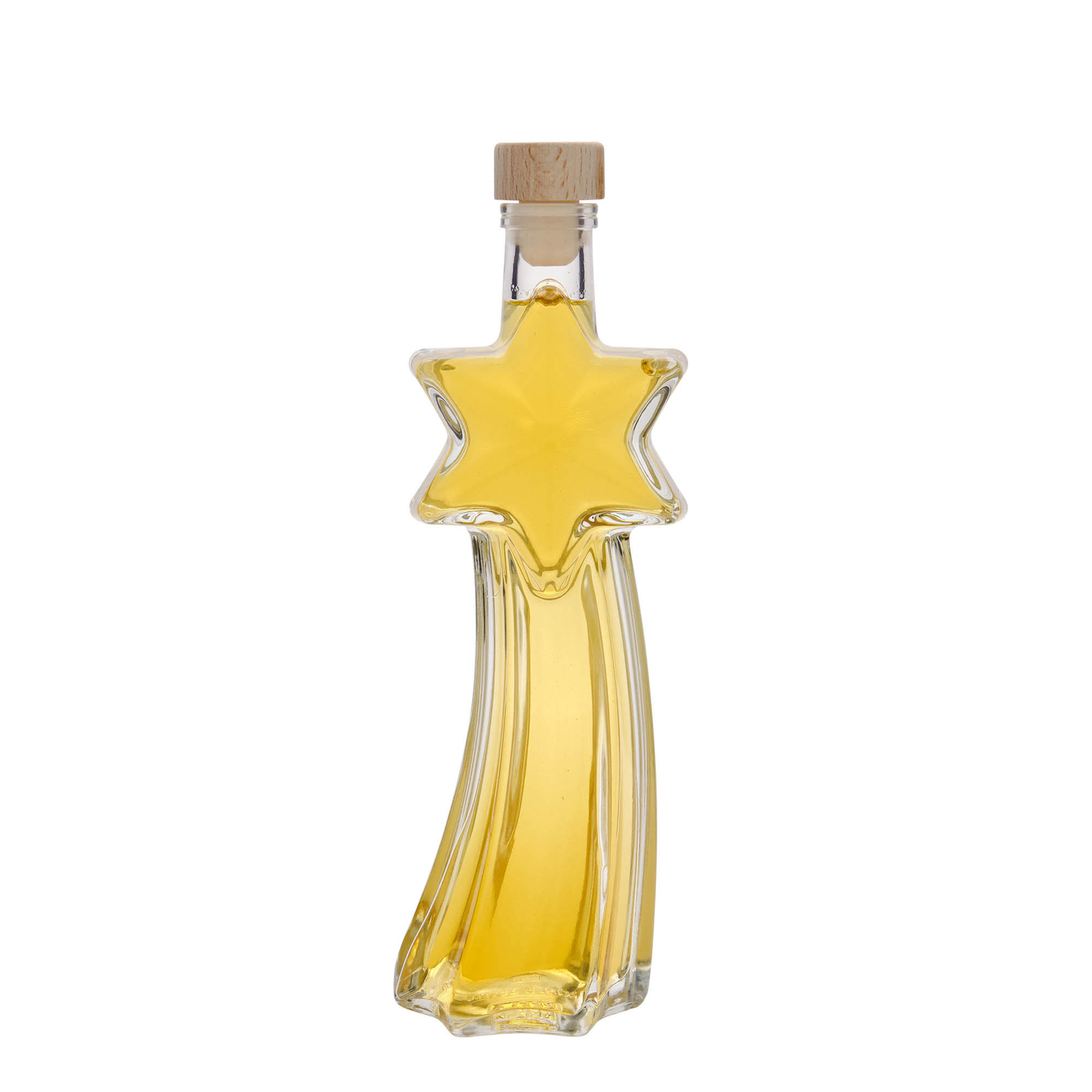 200 ml glass bottle 'Shooting Star', opening: cork